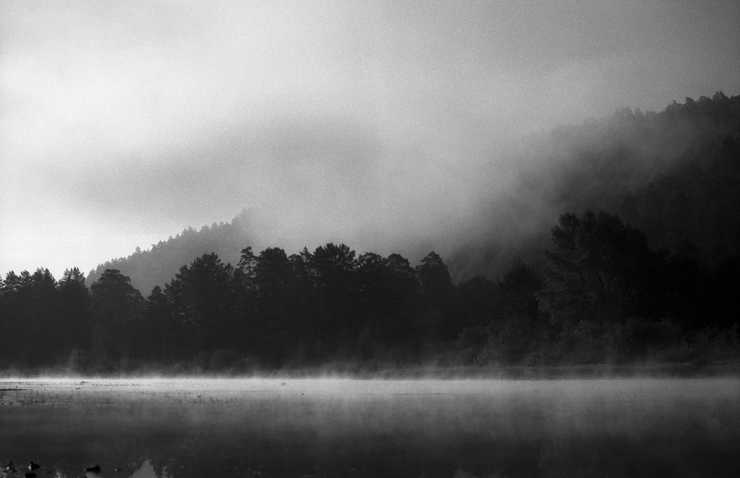 горы туман река, Денис Храмеев