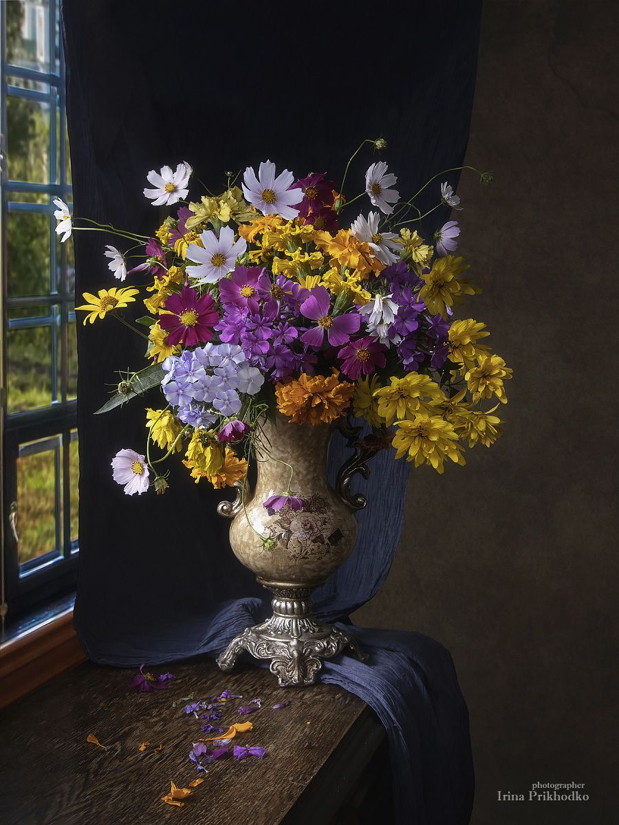 натюрморт, цветы, букеты, осень, художественная фотография, Ирина Приходько