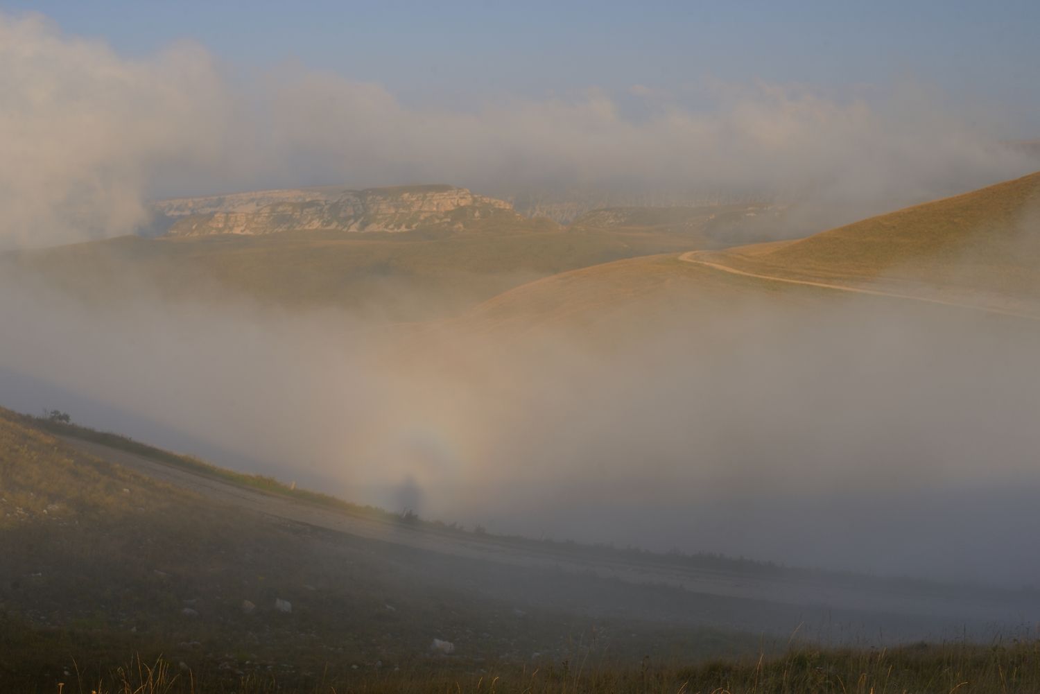 горы туман кавказ призрак броккена, Александр Жарников