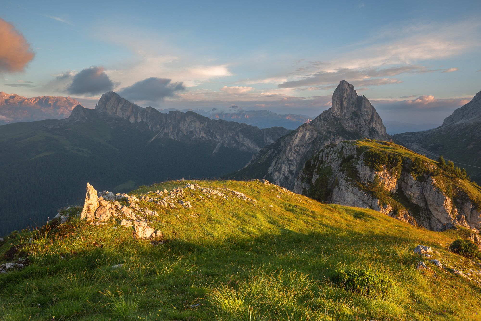 италия, доломиты, горы, облака, восход, природа, landscape, italy, dolomites, golden hour, golden light, sunrise, Геннадий Финенко