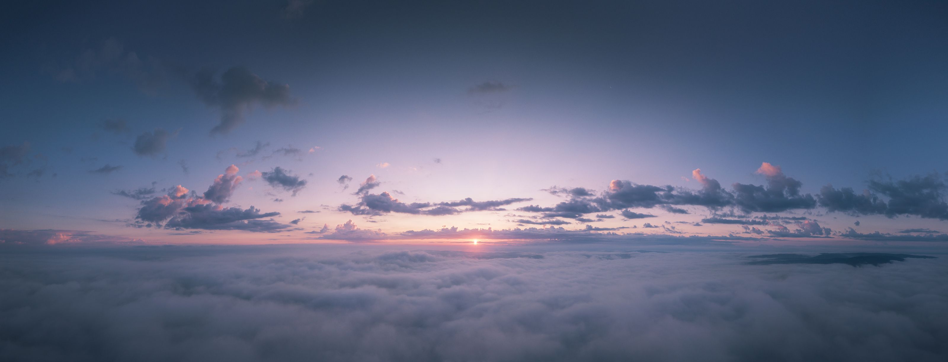 облака, рассвет, туман, горная шория, Владимир Гущин