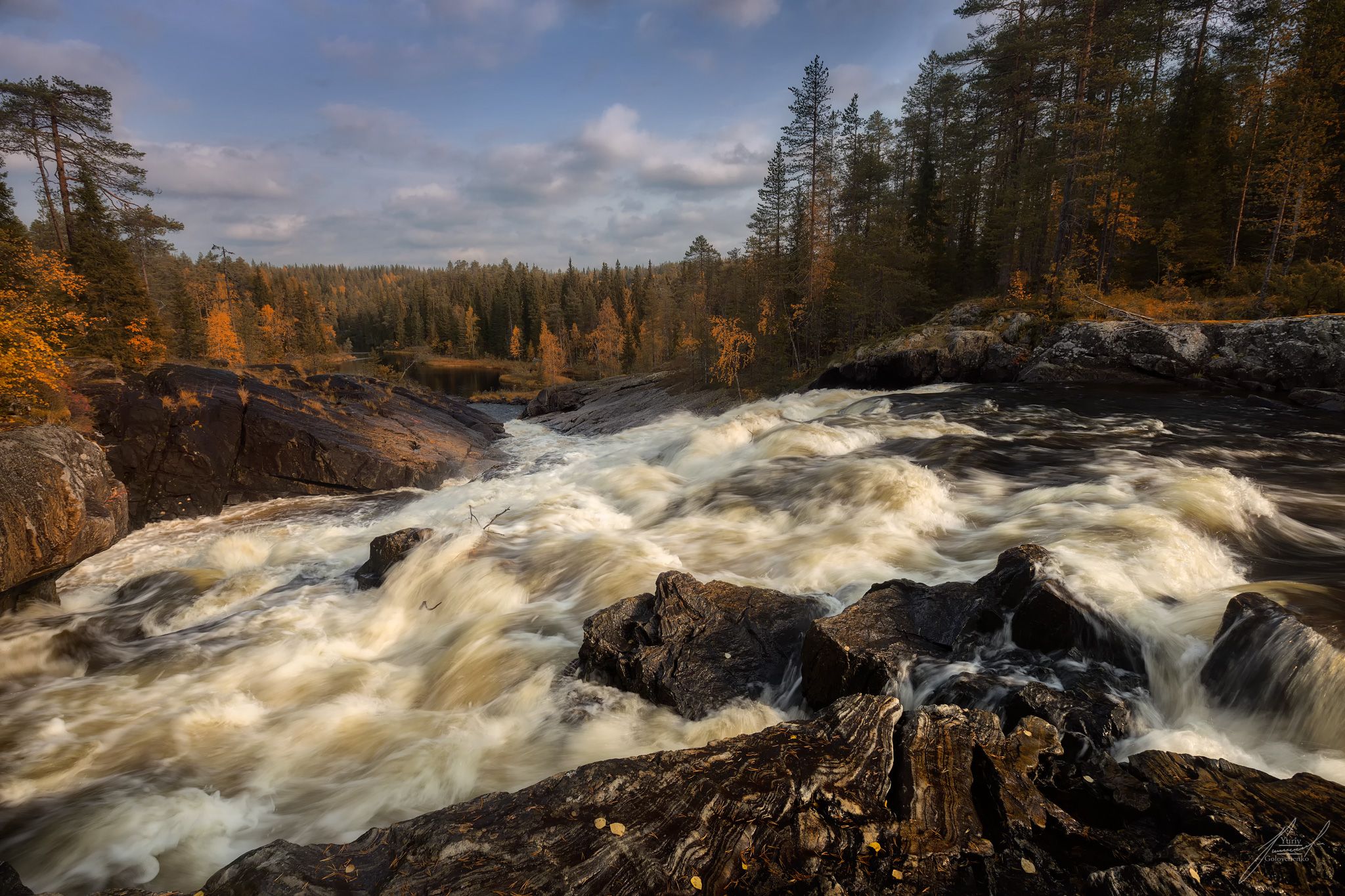 Водопад Куми Карелия