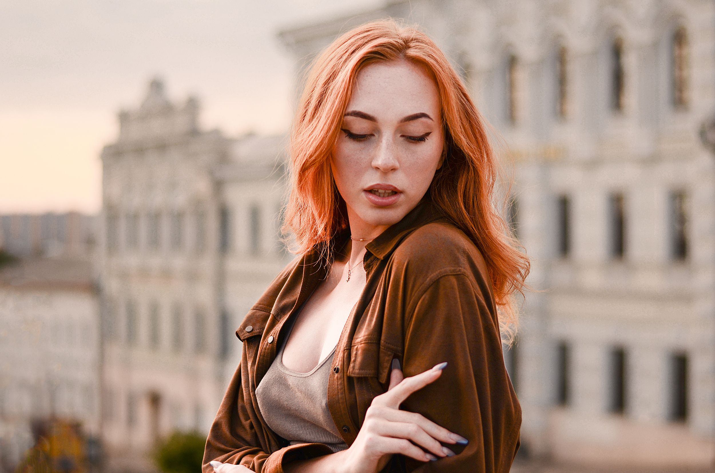 portrait of beautiful ukrainian girl at golden houre / nikon, Евгений Вознюк