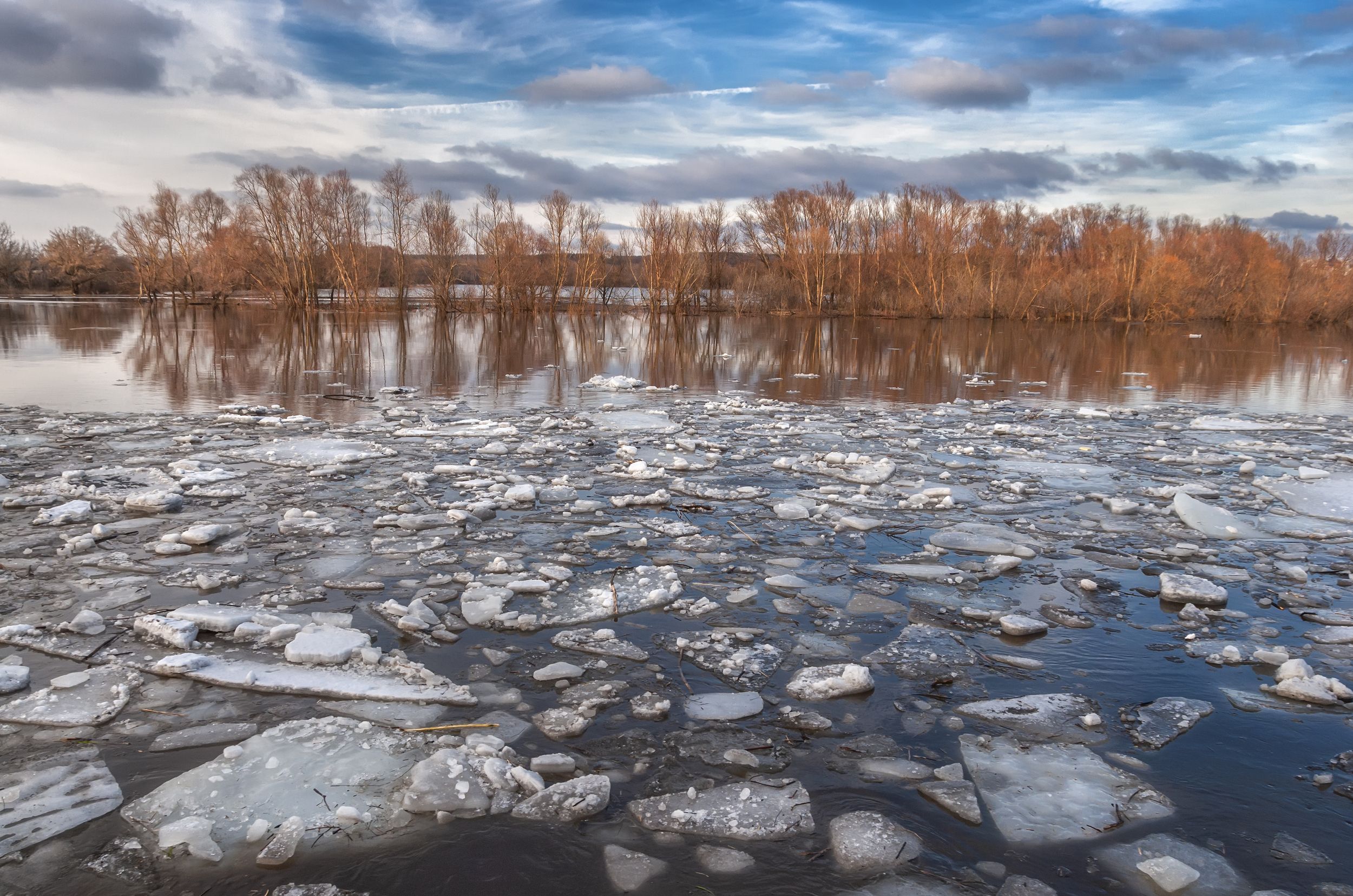 пейзаж,дон,река,вода,природа,отдых,лёд,ледоход, Владимир Володин