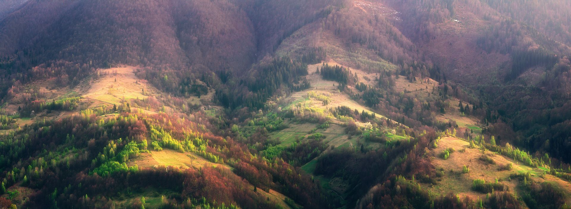 панорама, карпаты, весна, горы, Евгений Матюшенков
