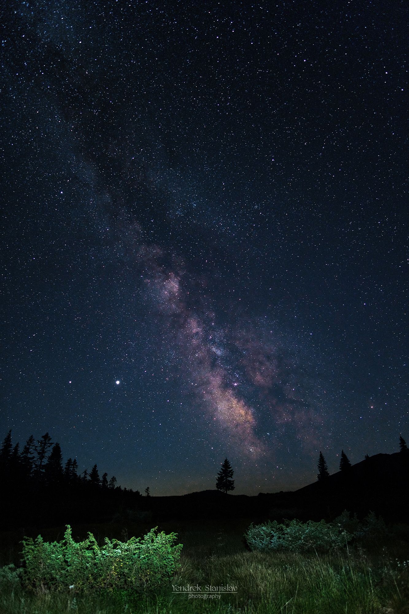 млечный путь ночной пейзаж ночь звёзды лето milky way night landscape night stars summer , Stanislav Yendrek