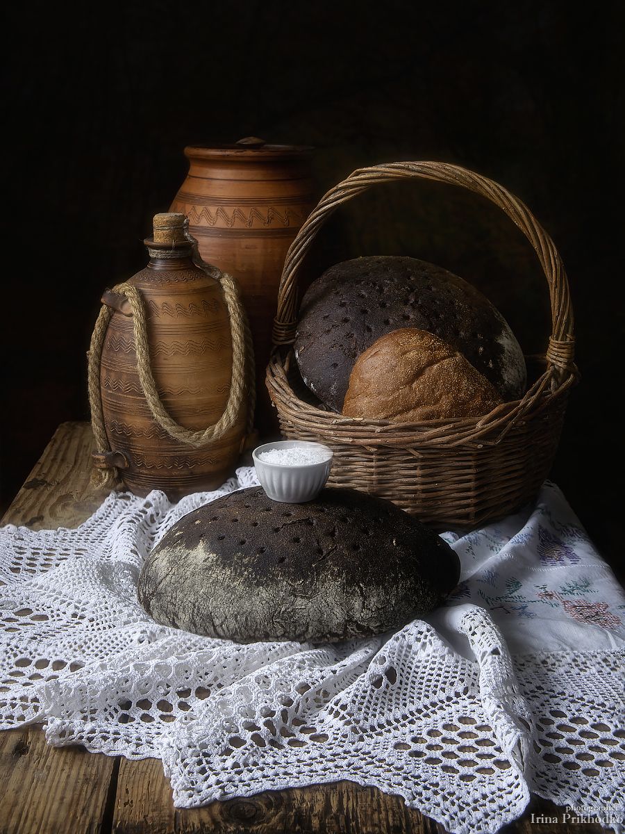 натюрморт, хлеб, традиционный,подовой хлеб, Ирина Приходько