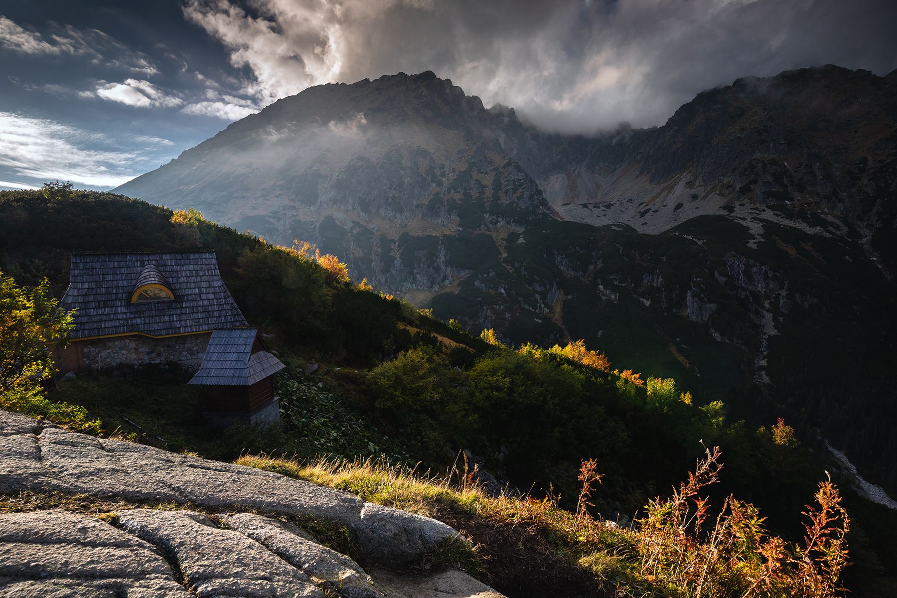 mountains, autumn, poland, sunset, Michał Kasperczyk