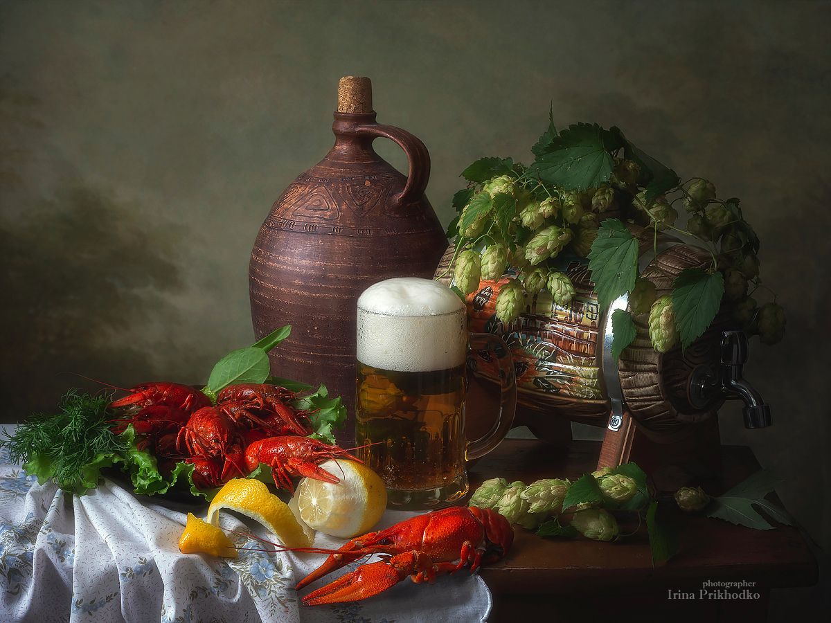 натюрморт, еда, напитки, пиво, раки вареные, художественное фото, Ирина Приходько