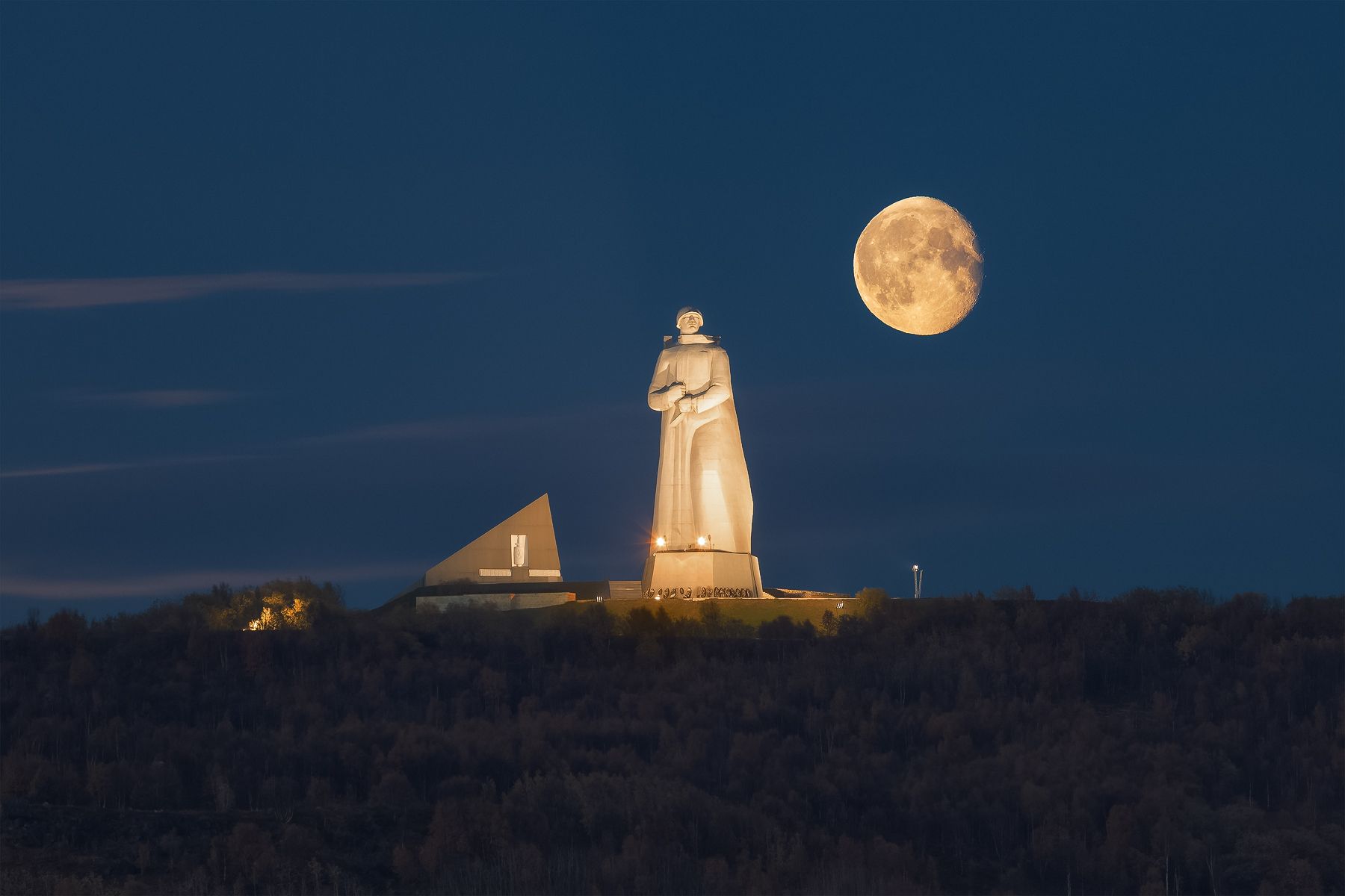 Мурманск, луна, пейзаж, россия, алеша, Михаил Проскалов