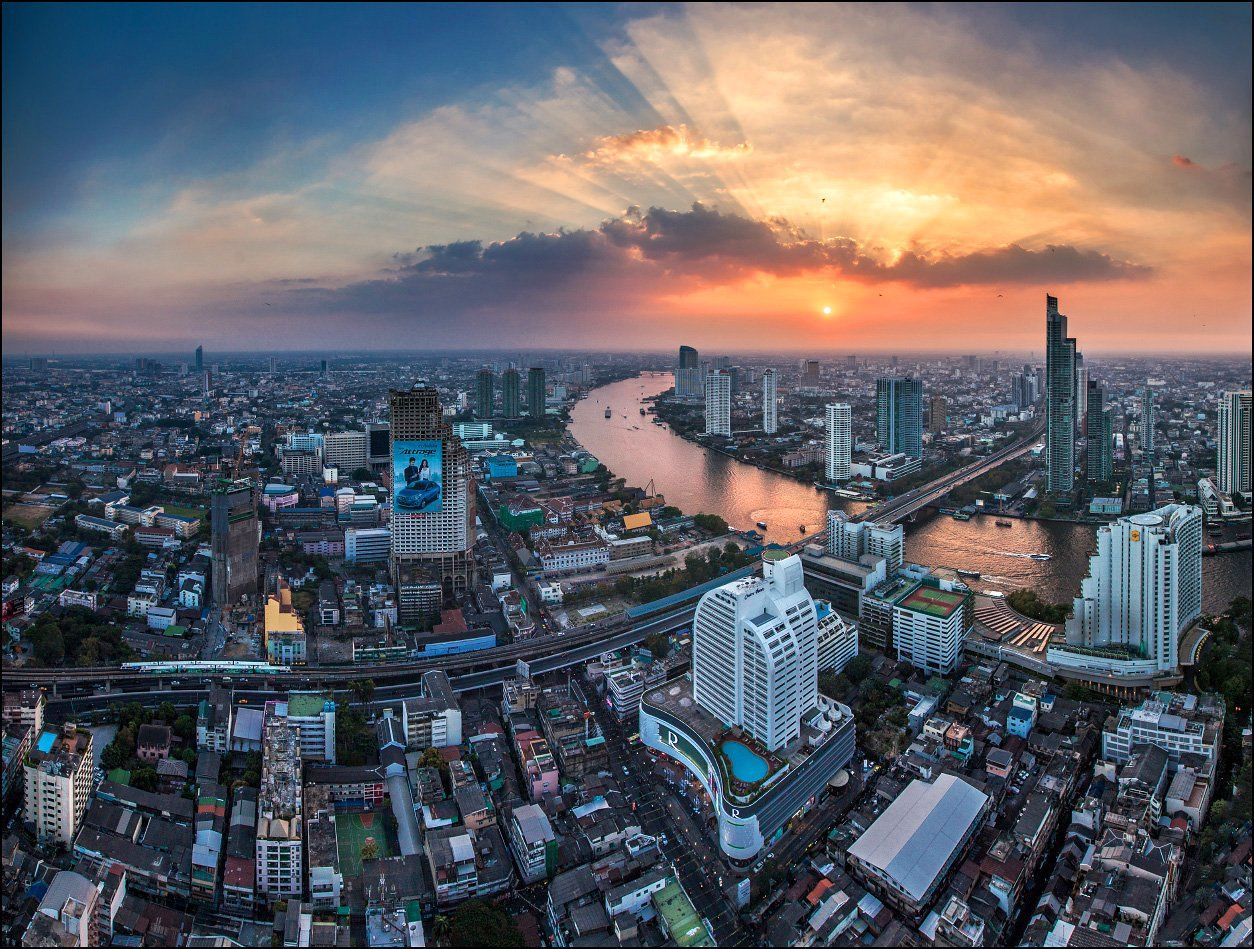 Бангкок, Панорама города, Таиланд, Михаил