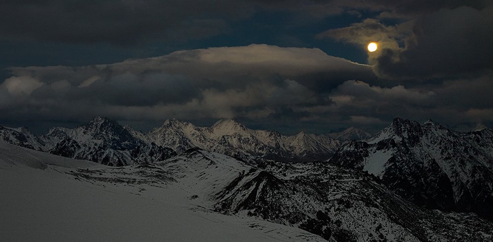 Elbrus Race, Кавказ, Лунная ночь, Андрей Chogori Громов