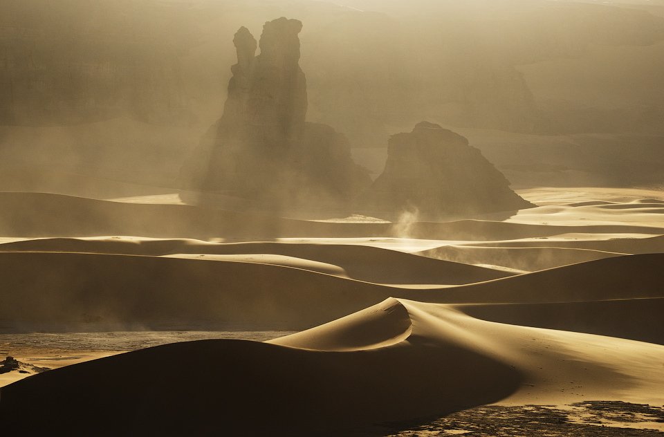 алжир, сахара, дюна, песок, ветер, скалы, Алексей Харитонов