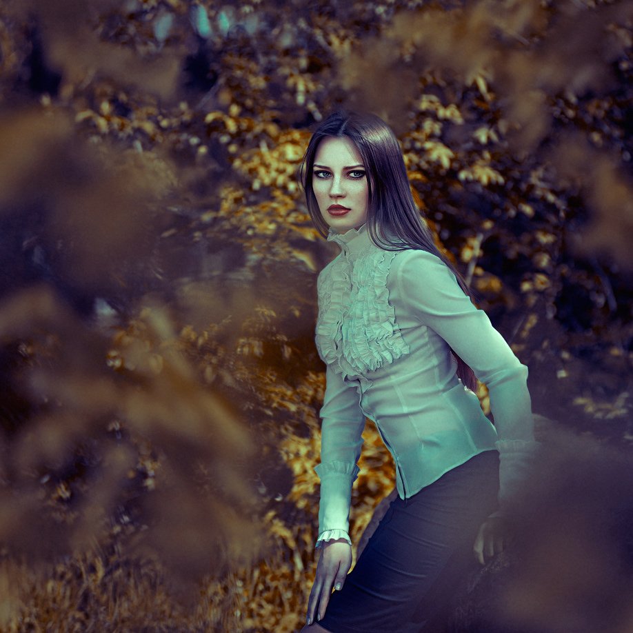 Bokeh, Model, Olga tkachenko, Outdoors, Park, Spring, Square, Sunlight, Trees, Olga Tkachenko