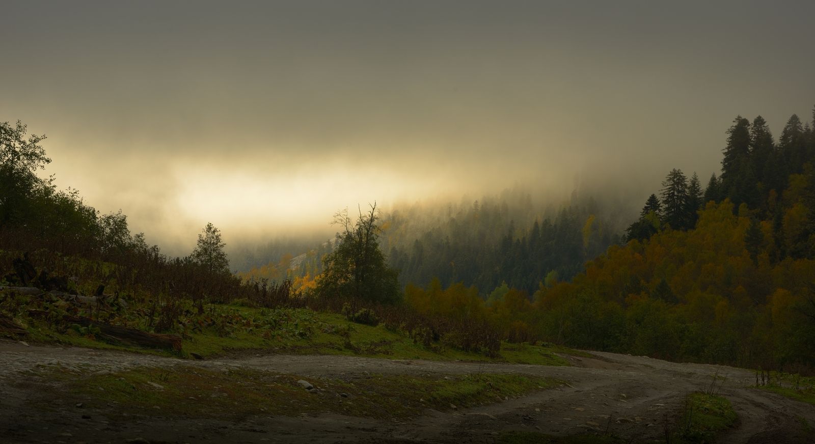 горы осень рассвет архыз, Александр Жарников