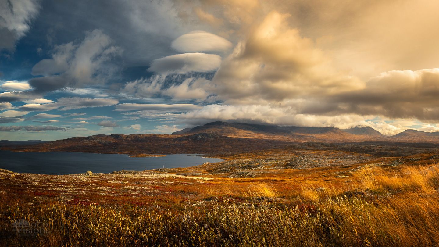 mountains,autumn,sylan,norway,light,sky,clouds,, Adrian Szatewicz