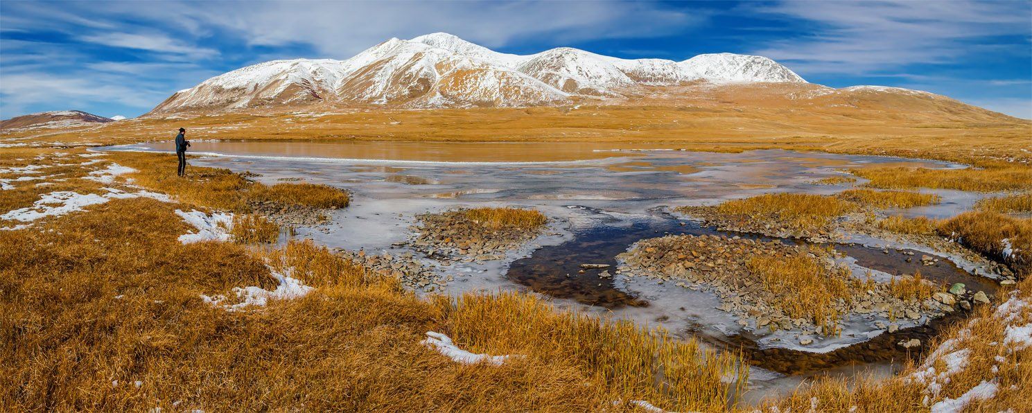 горный алтай,  горы, осень, панорама, пейзаж,  природа, путешествия,  сибирь, туризм, алтай, южно-чуйский хребет, снег,, Альберт Беляев