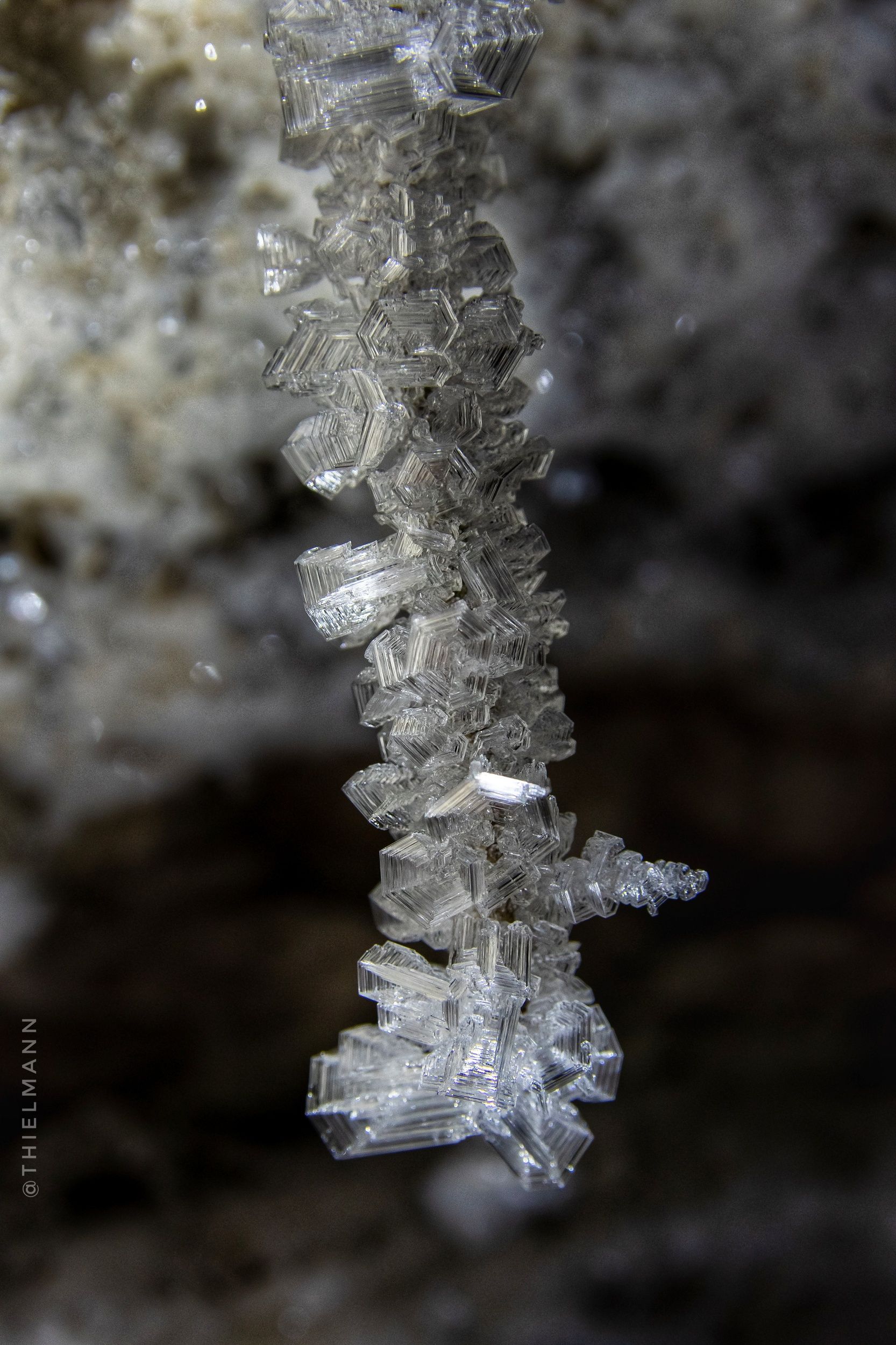 cave crystal ice rose macro speleo, Илья Тильман