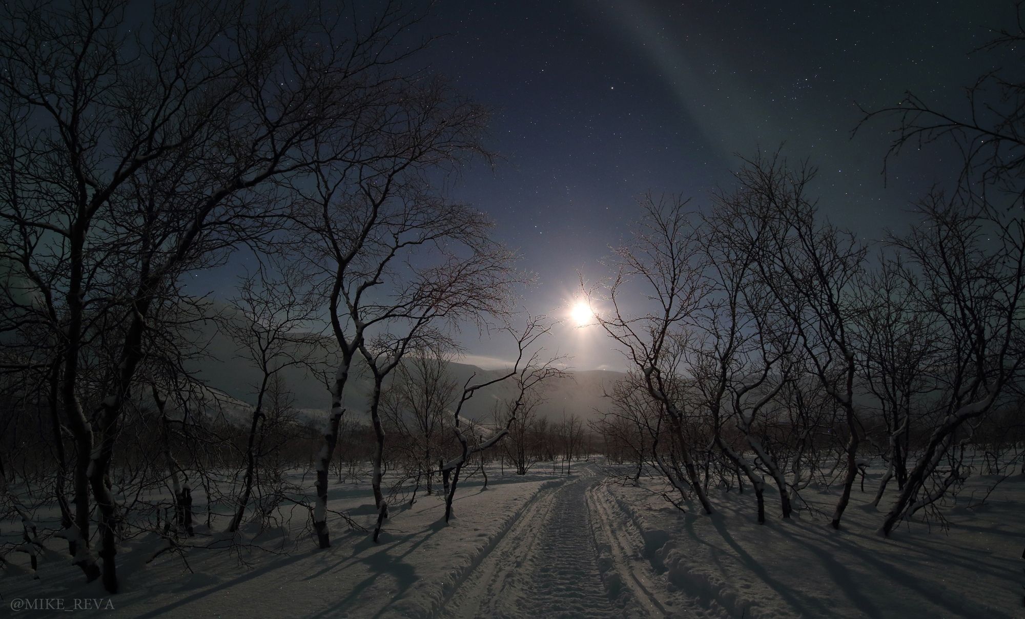 ночь звезды ночной пейзаж астрофотография хибины, Михаил Рева