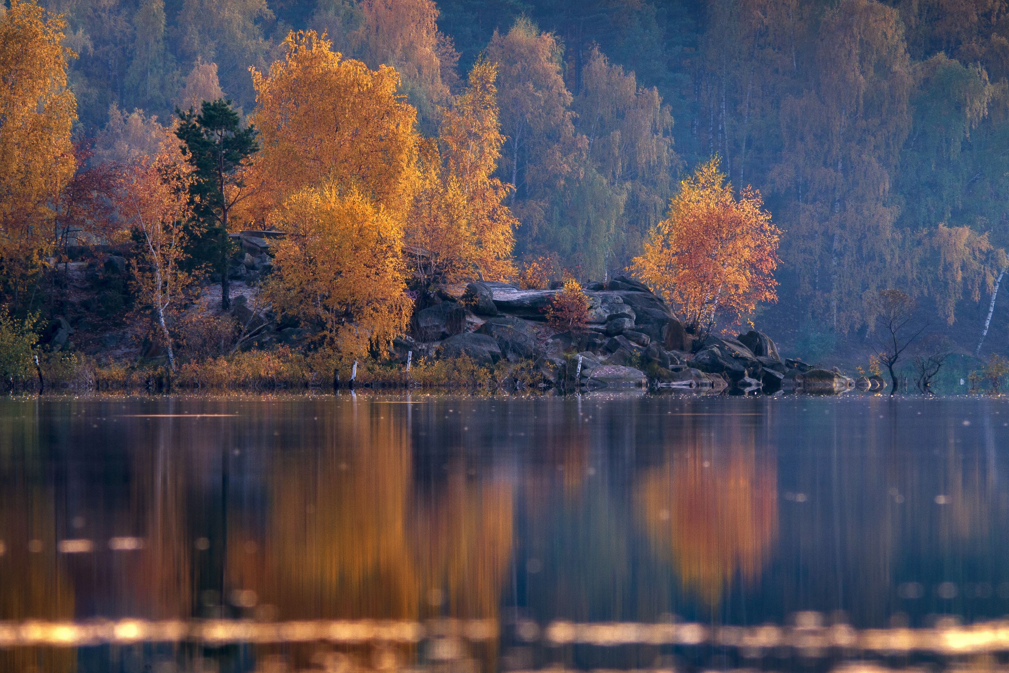 осень,пейзаж,озеро,подмосковье,закат, Павел Ныриков