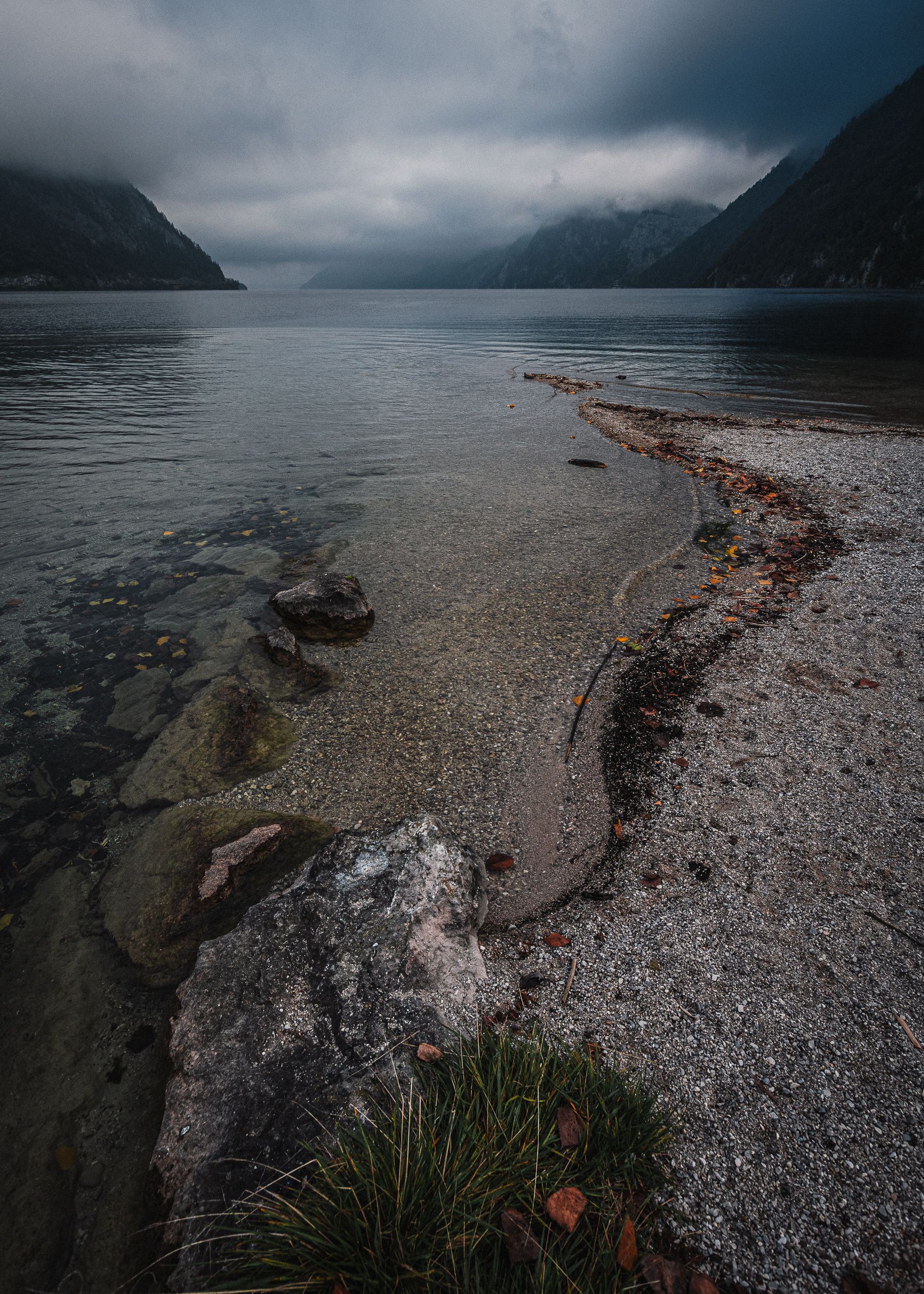 природа пейзаж горы озеро Австрия осень туман, Дмитрий Рябцев