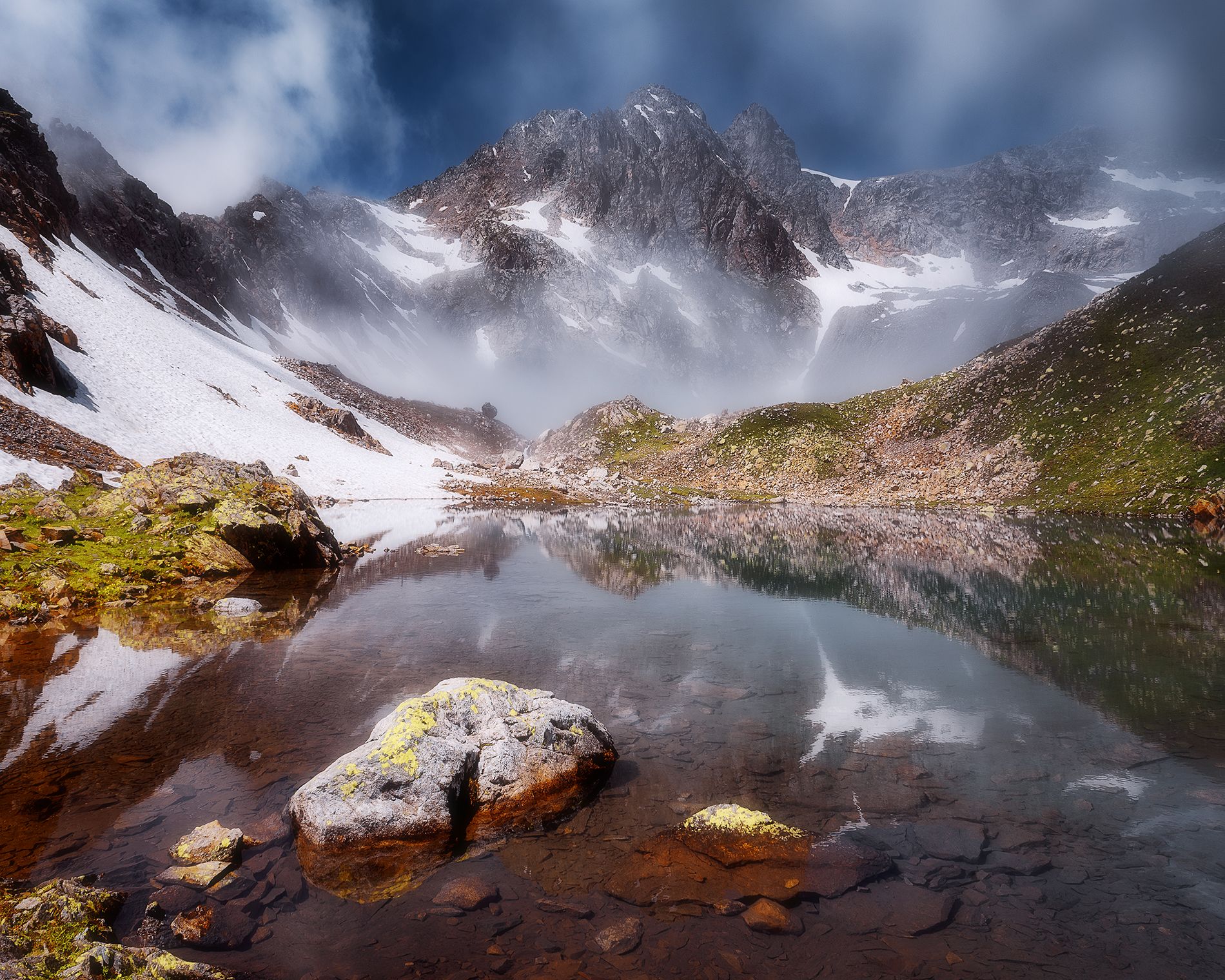 горное озеро, горы, пейзаж, архыз, кавказ, Tania Leschinskaya