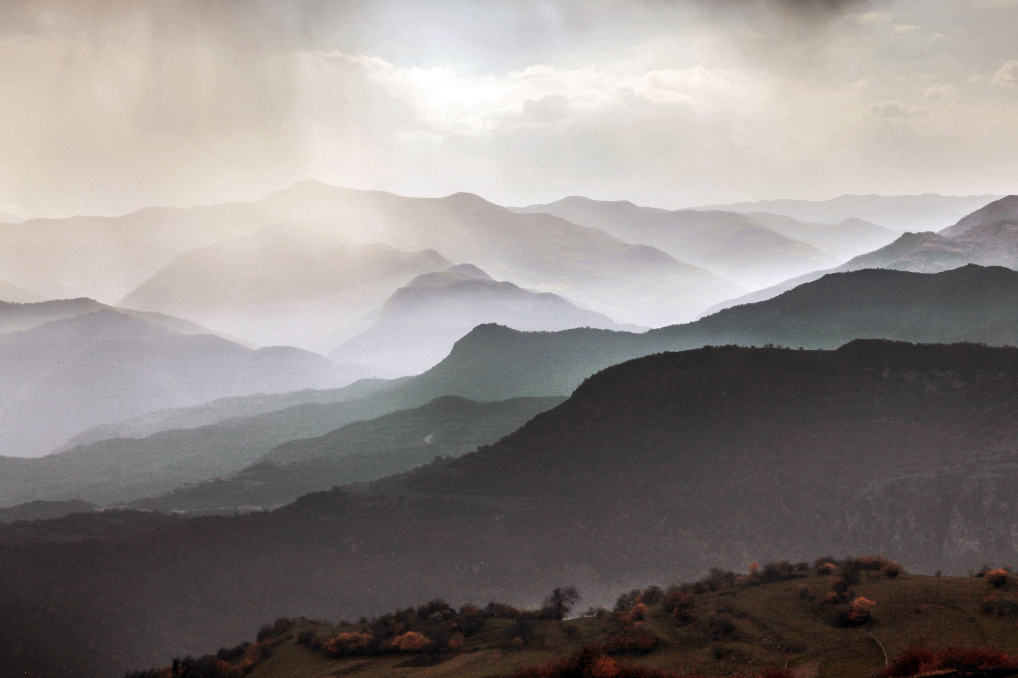 горы,дождь,пейзаж,дагестан,дахадаевский район,осень,, Marat Magov