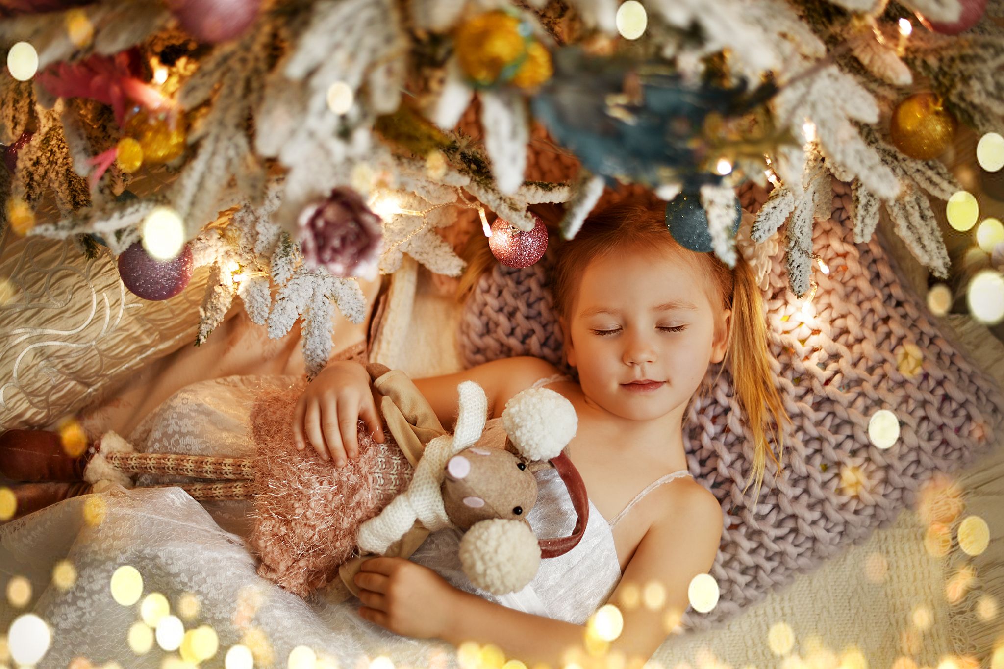 Новый год зима елка праздник девочка сон новогодний портрет детская сказка, Анастасия Алексеева