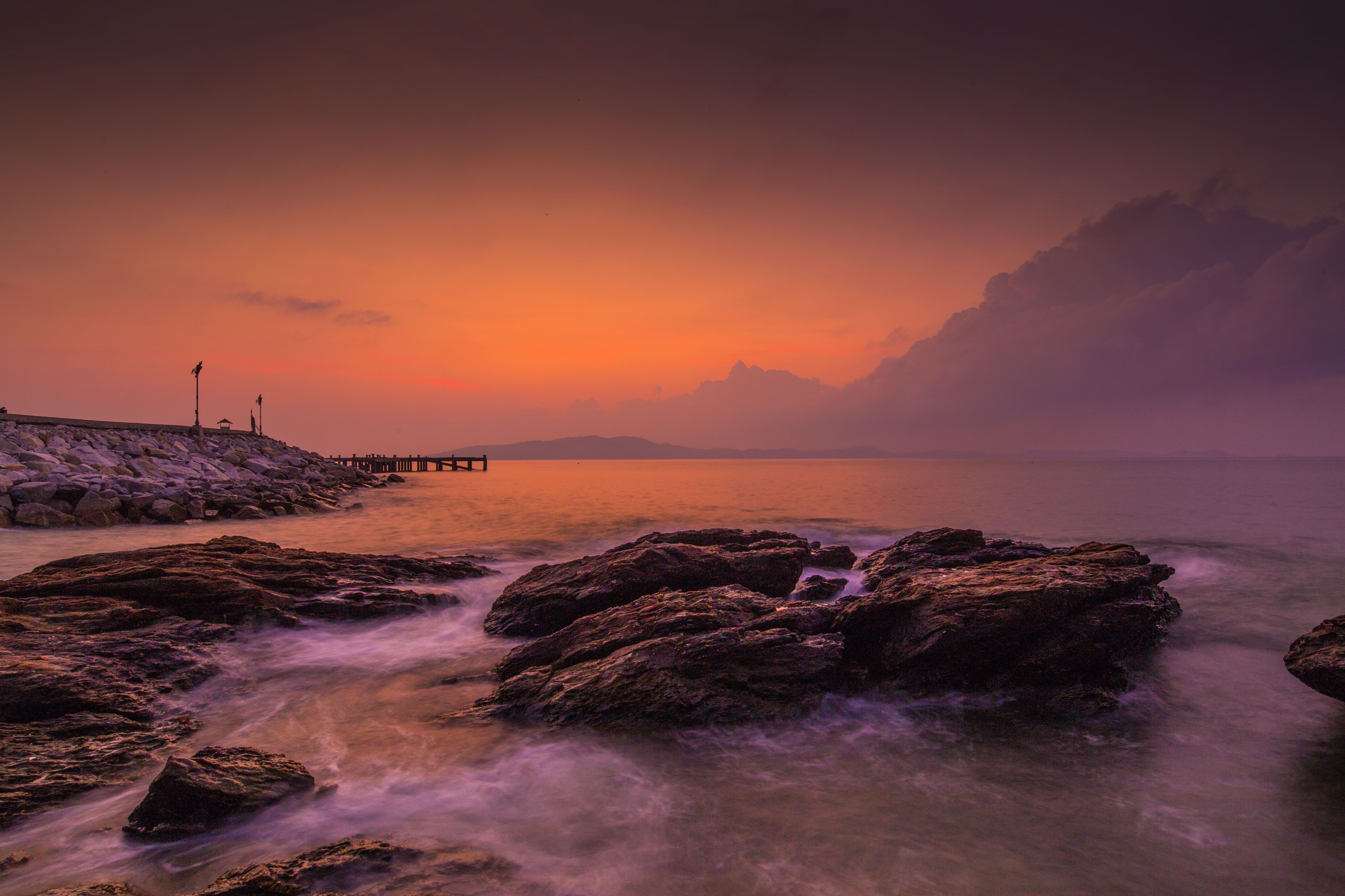 пейзаж, таиланд, море, рассвет, landscape, thailand, sea, dawn, seascape,, Токарев Олег