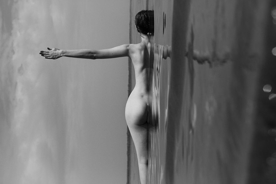 art nude, nude, fine art nude, nude in the landscape, bw nude photo, conceptual nude, Faletkin Mikhail