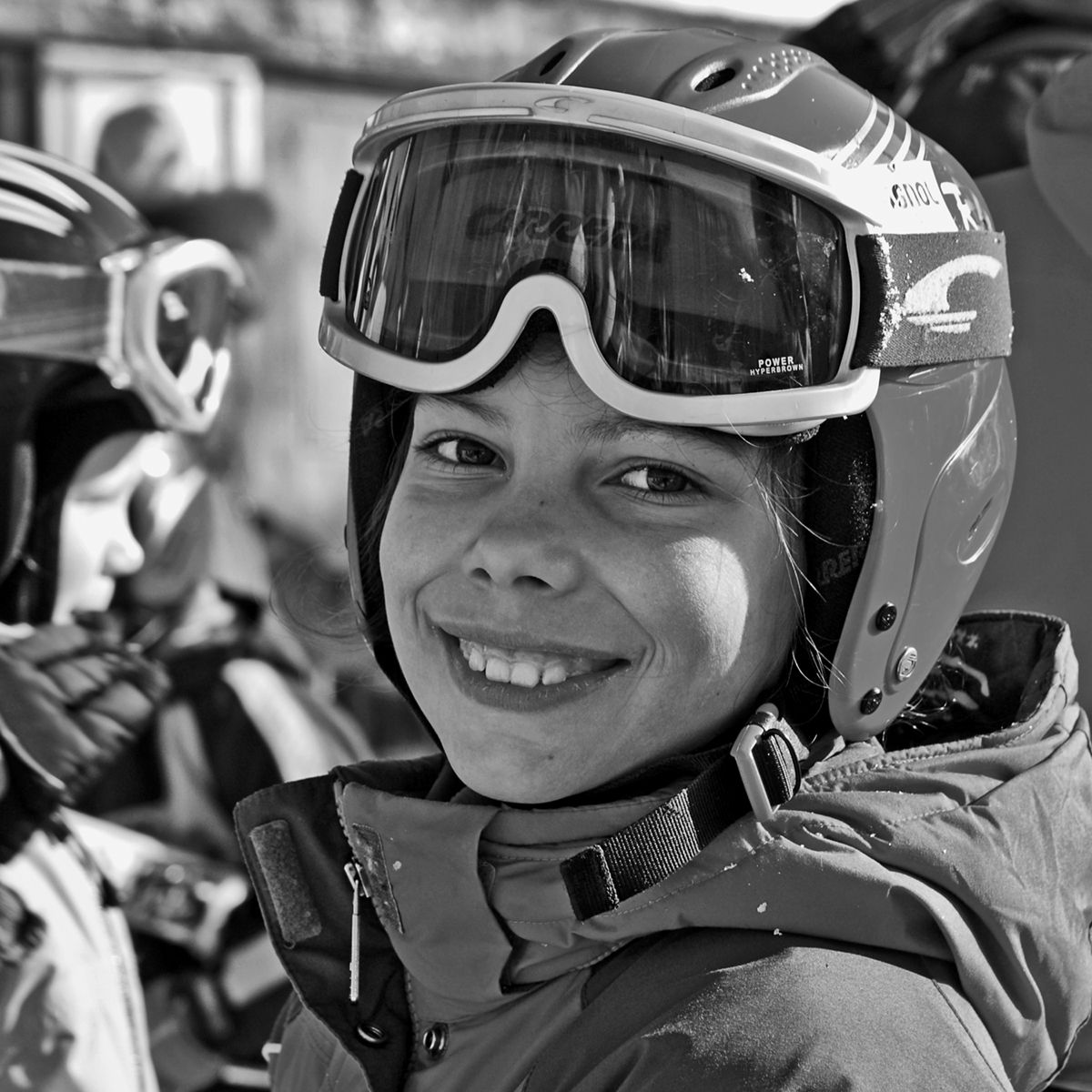 девушка, лыжница, горнолыжница, портрет, улыбка, апатиты, Николай Смоляк