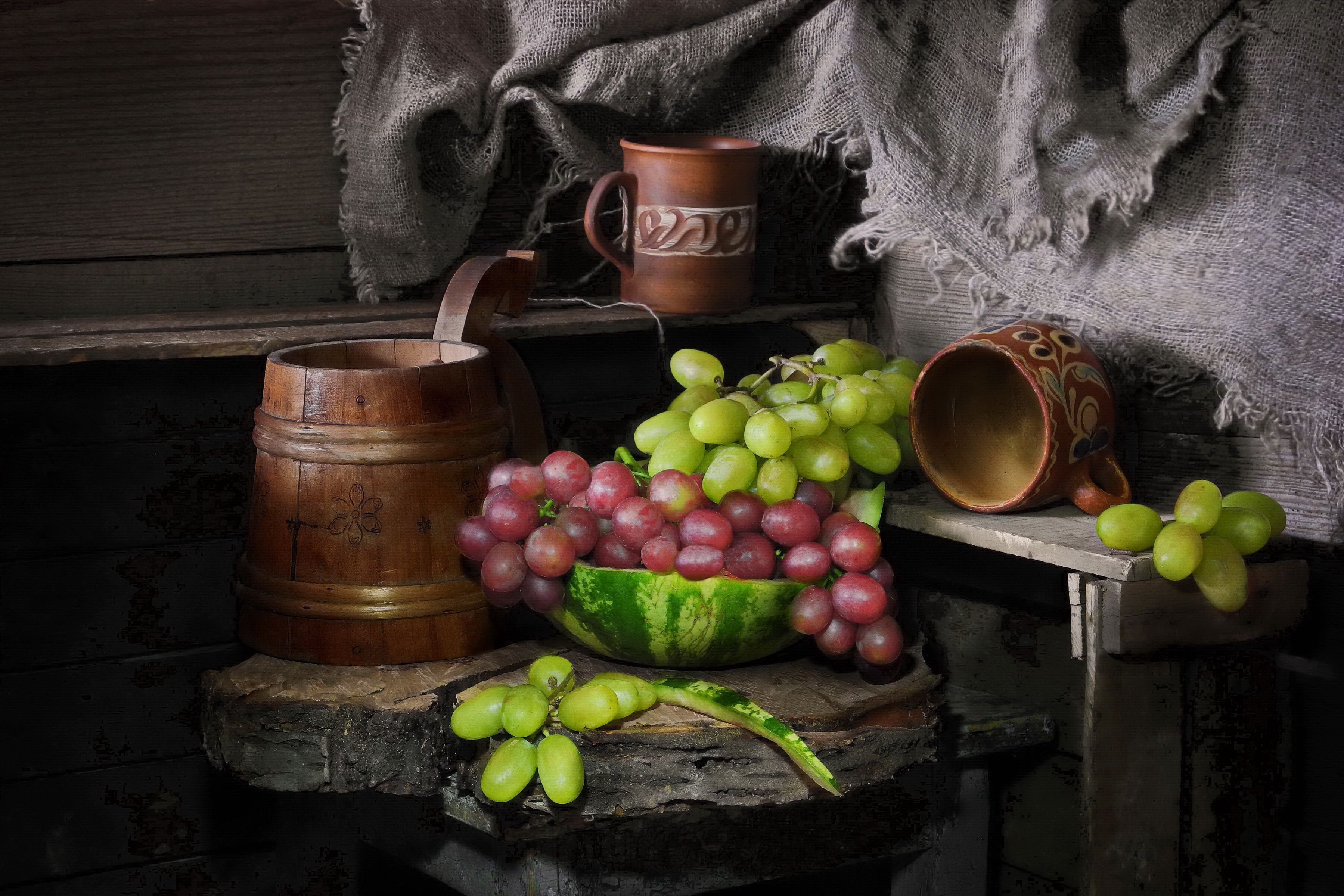 виноград вино керамика кружка чашка ягоды, Сергей Фунтовой