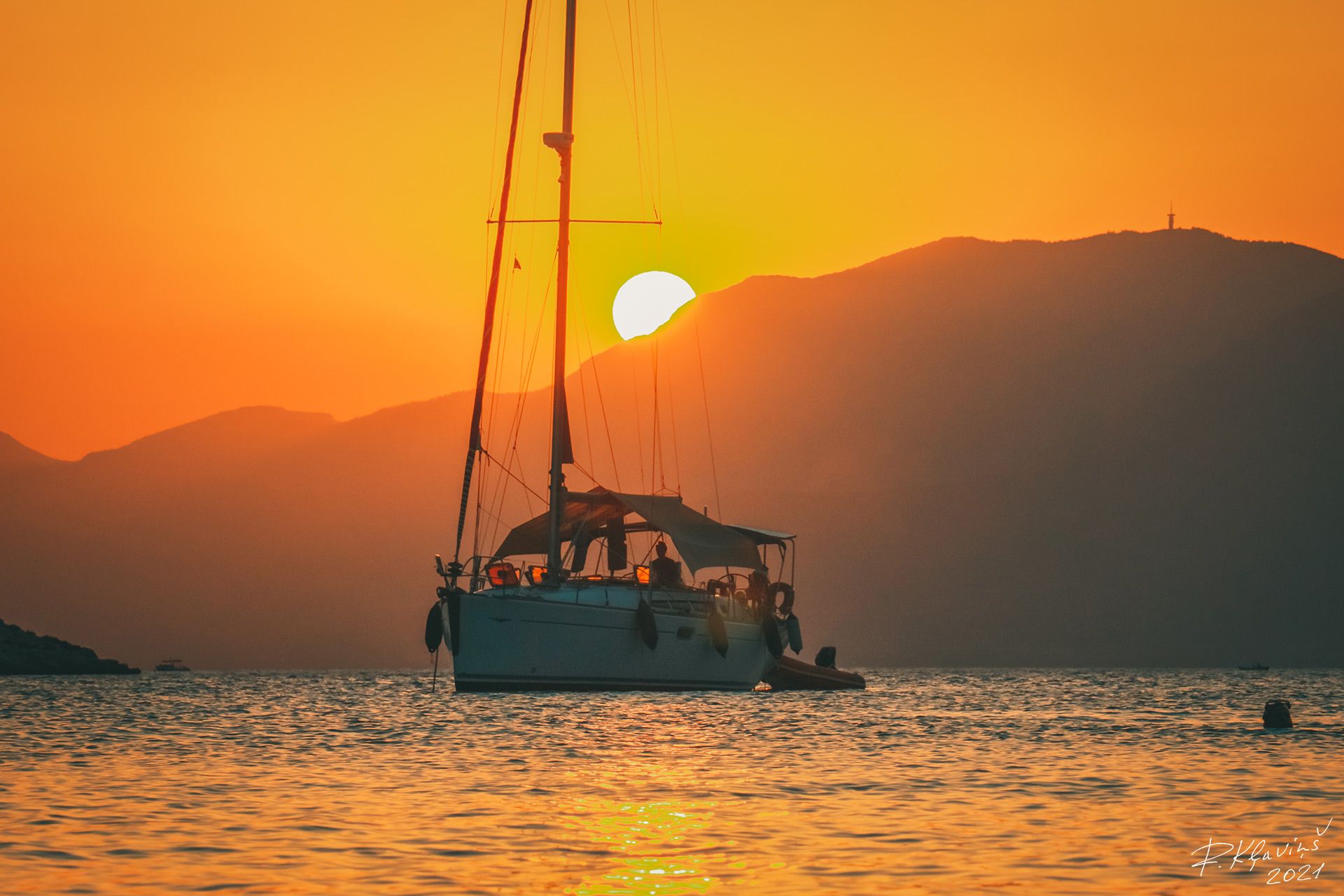 travel, greece, sunset, Raimond Klavins