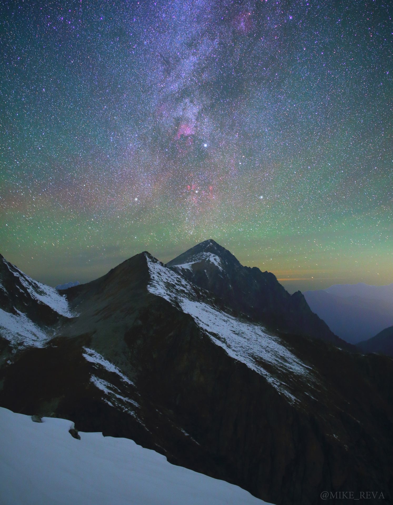 ночь ночной пейзаж астрофотография звезды созвездия, Михаил Рева