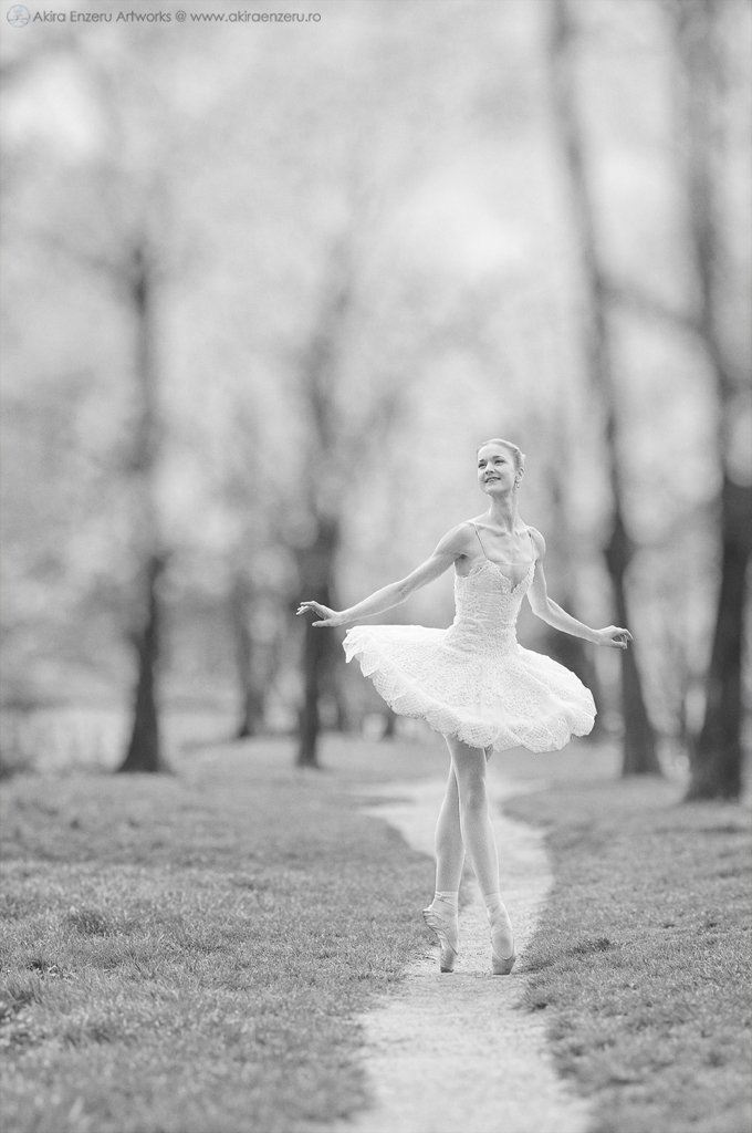 Ballerina, Ballet, Black & white, Enzeru Akira