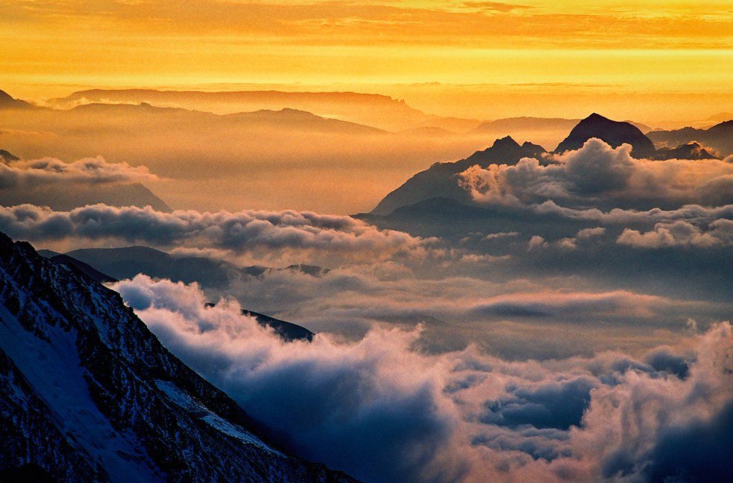 Французские Альпы в красках заката. Фотограф Бирюков Юрий