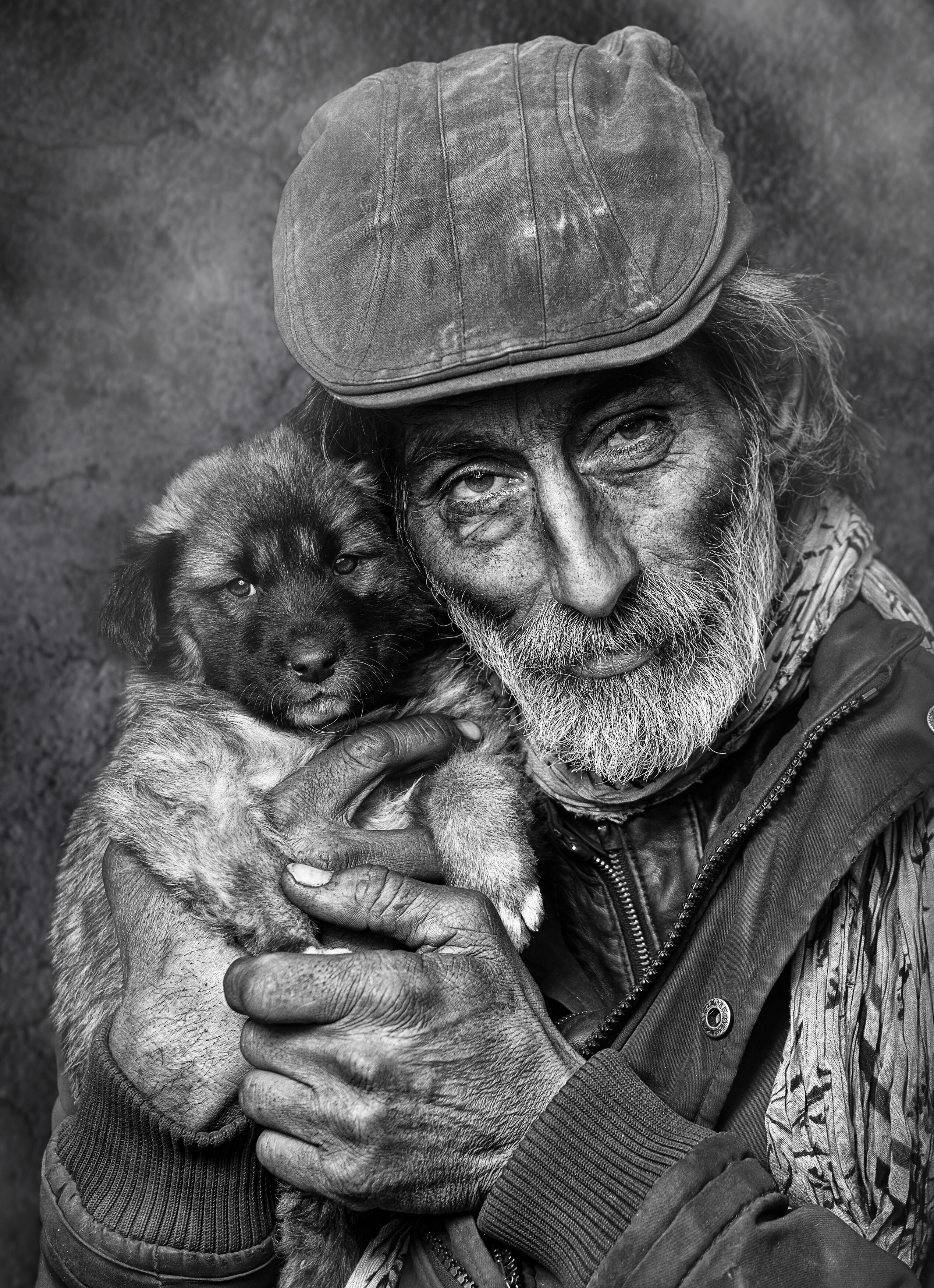 #portrait, #homeless, #dog, #سیاه_سفید, Hasan Nazari