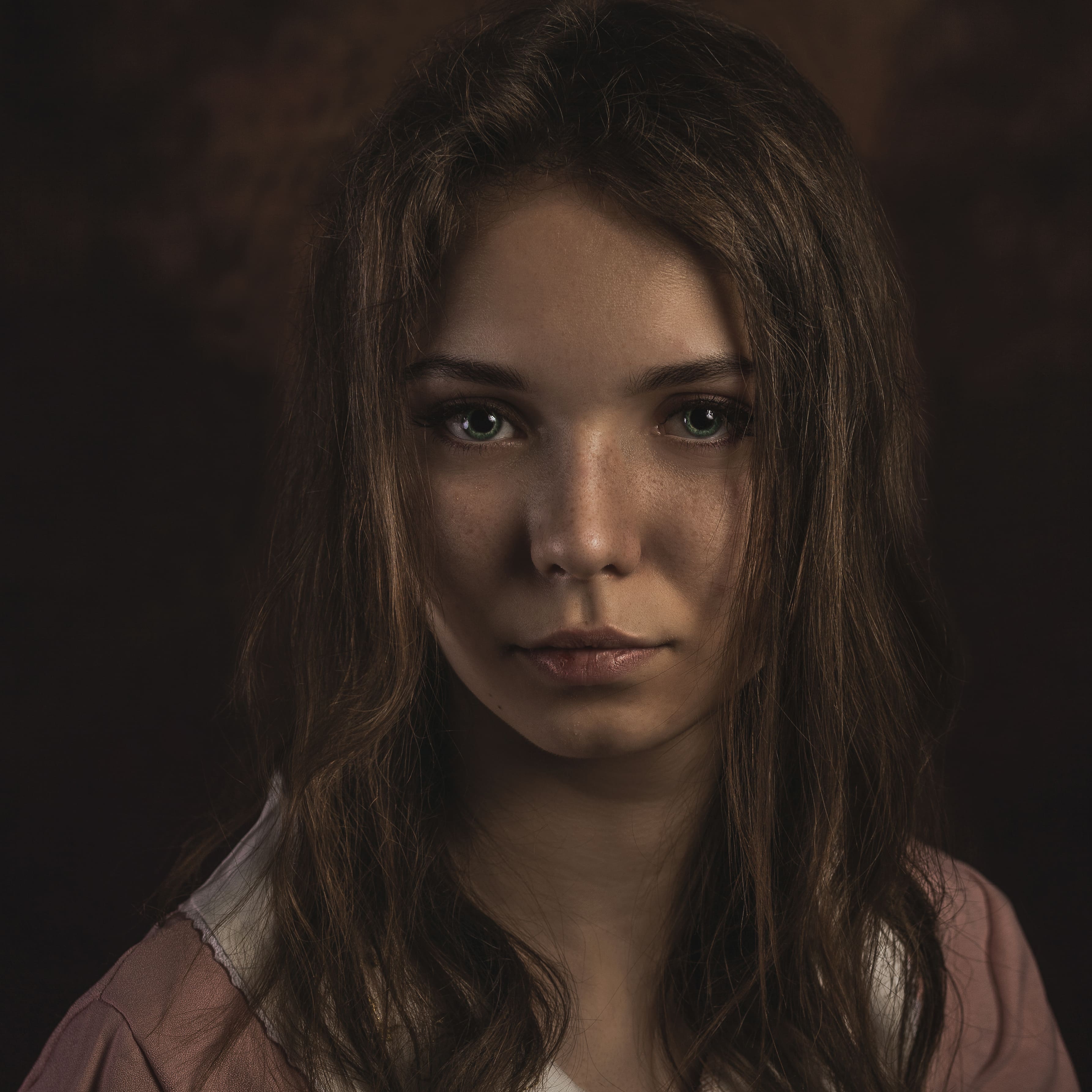 портрет, девушка, взгляд, Алексей Сологубов