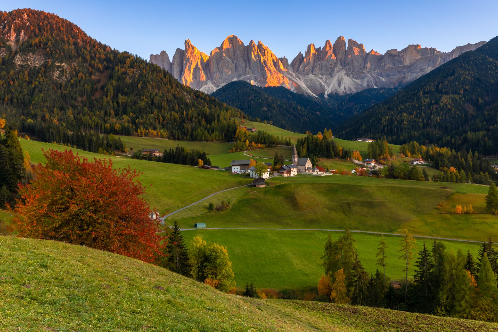 Dolomites, Italy, South Tirol, St. Maddalena,, Евгения Чех