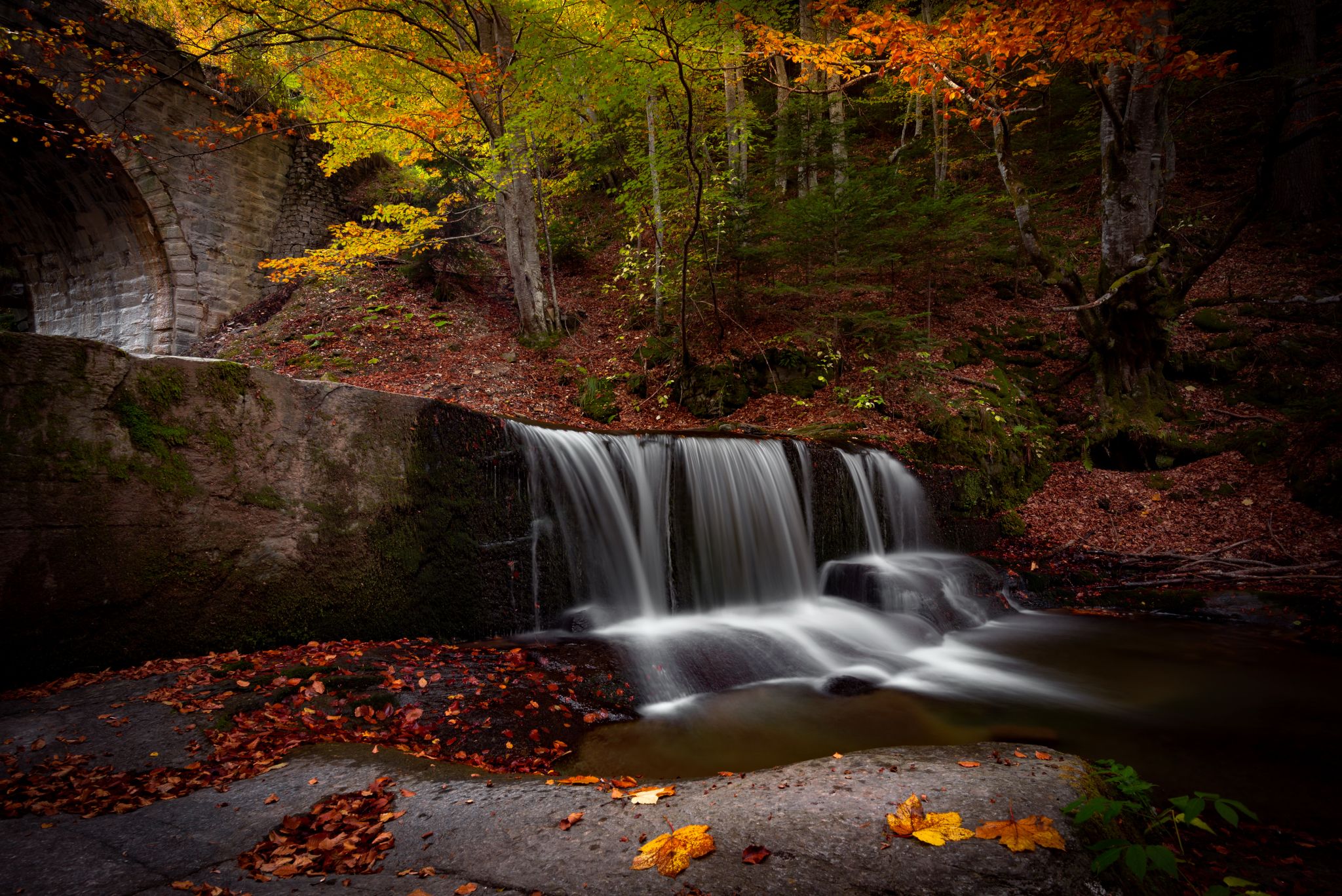 waterfall, autumn, water, mountain, bulgaria, sitovo, rhodope, nature, landscape, forest, Atanasova - Lucero Mariyana
