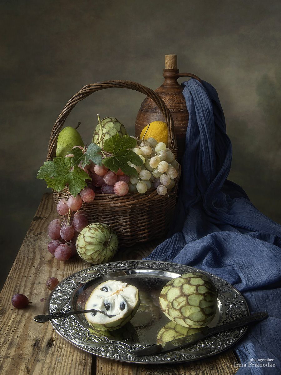 аннона, гуанабана, сметанное яблоко, натюрморт, фрукты, экзотика, Ирина Приходько