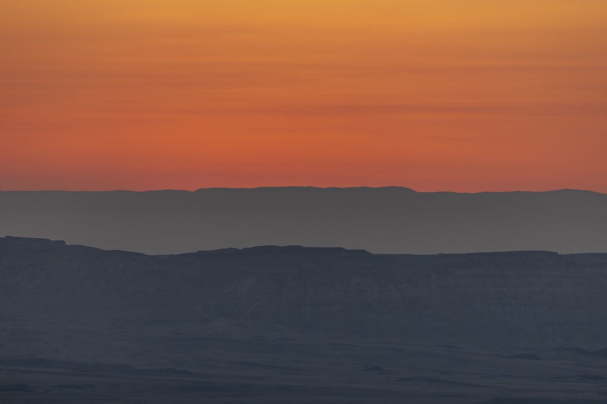 sunrise, mountains, layers, landscape, nature, israel, Nikolay Tatarchuk