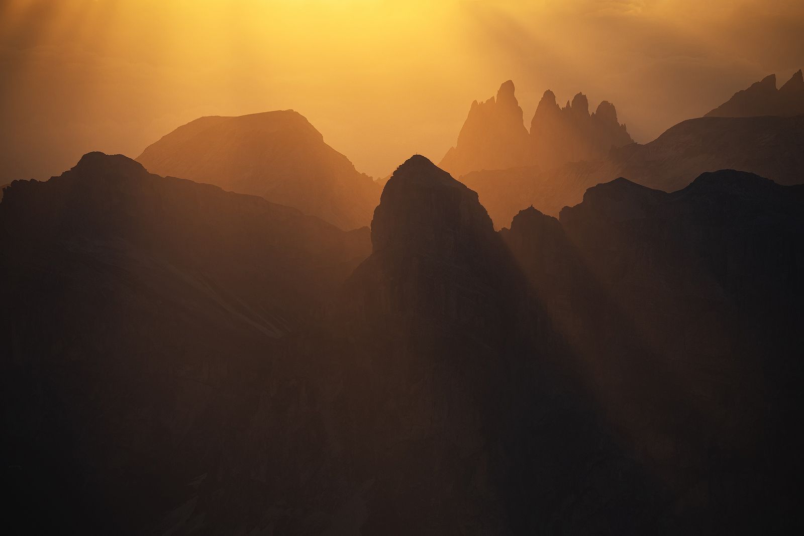 #mountains #sunset #dolomites #light #mist #fog #summer #italy #rays, Lazar Ioan Ovidiu