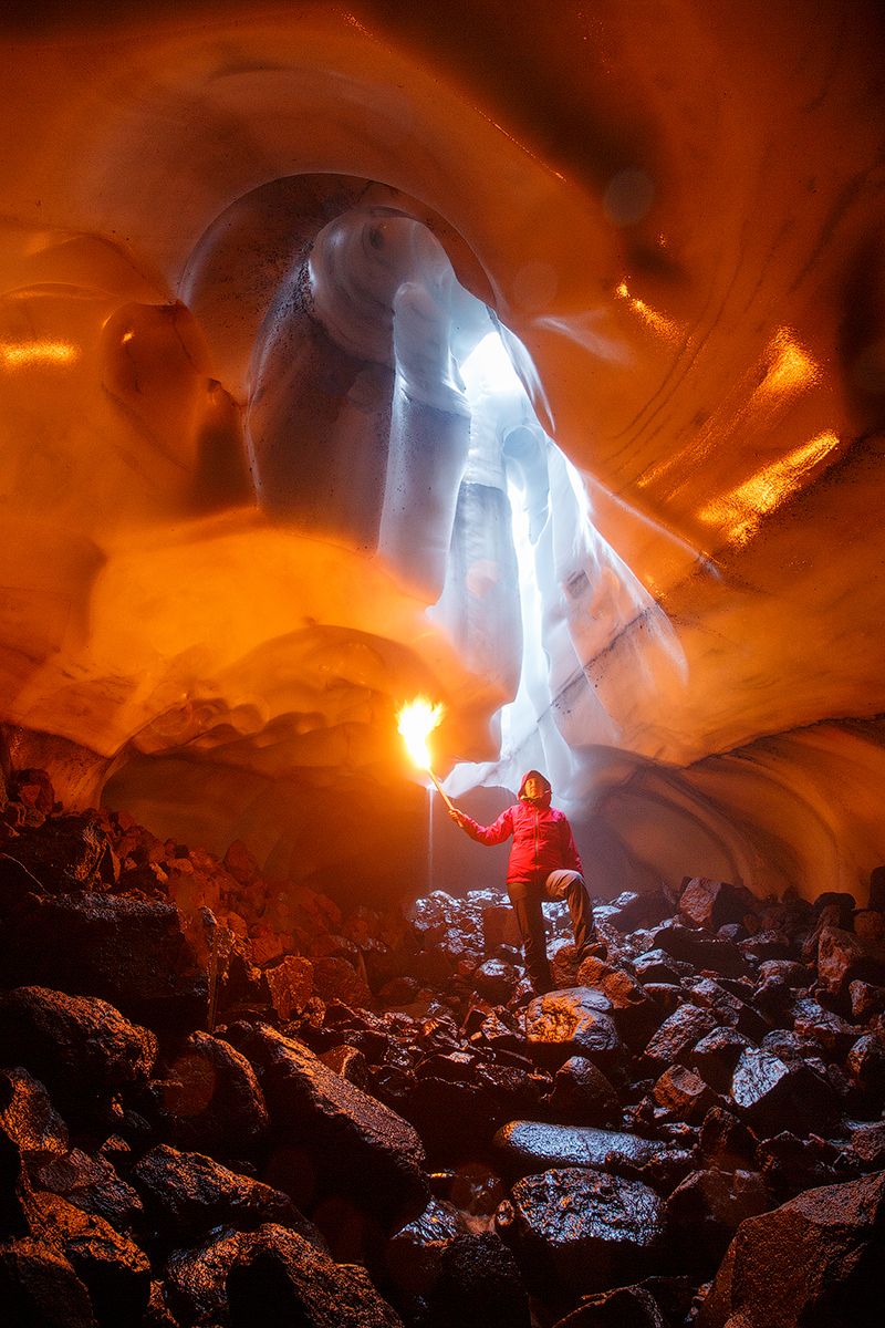 Камчатка, вулкан, снег, пещера, природа, путешествие, фототур, пейзаж,, Денис Будьков