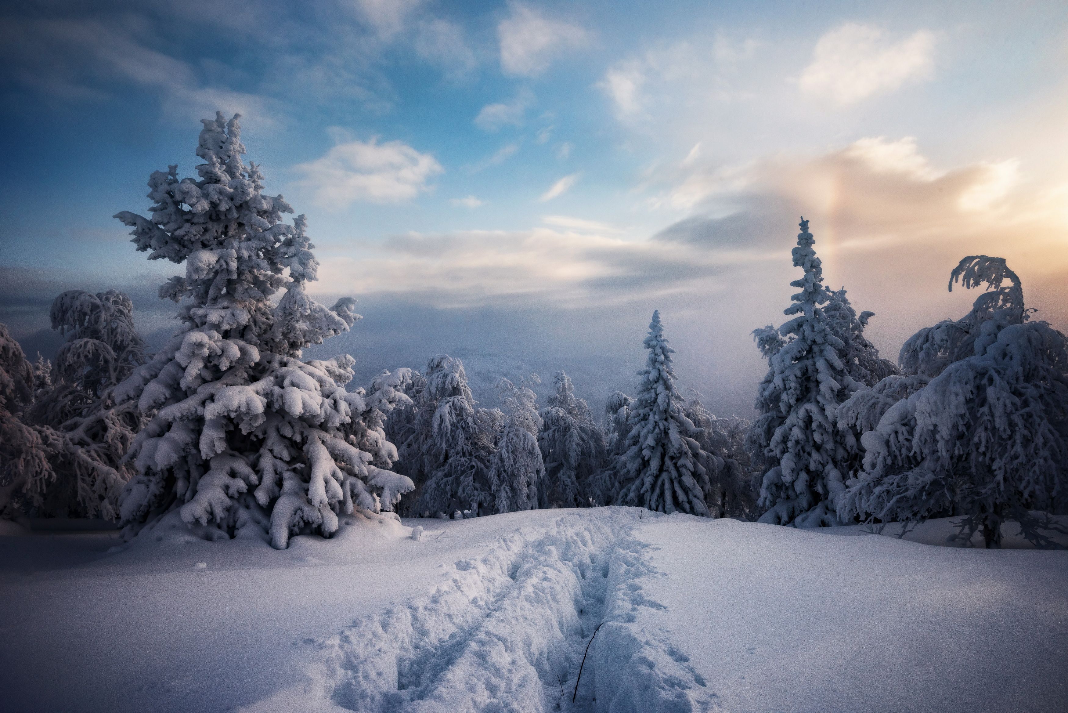 зимний лес, зимний пейзаж, зима, гора уван, южный урал, Елена Соколова