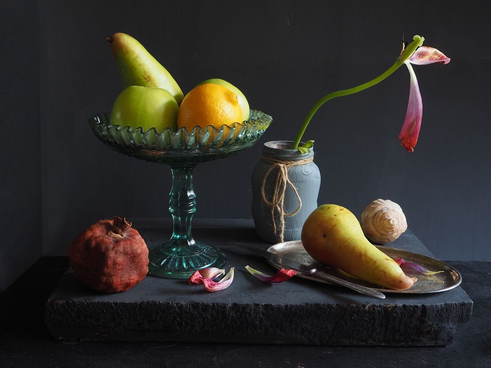 фрукты, тюльпан, Vera Eremeeva