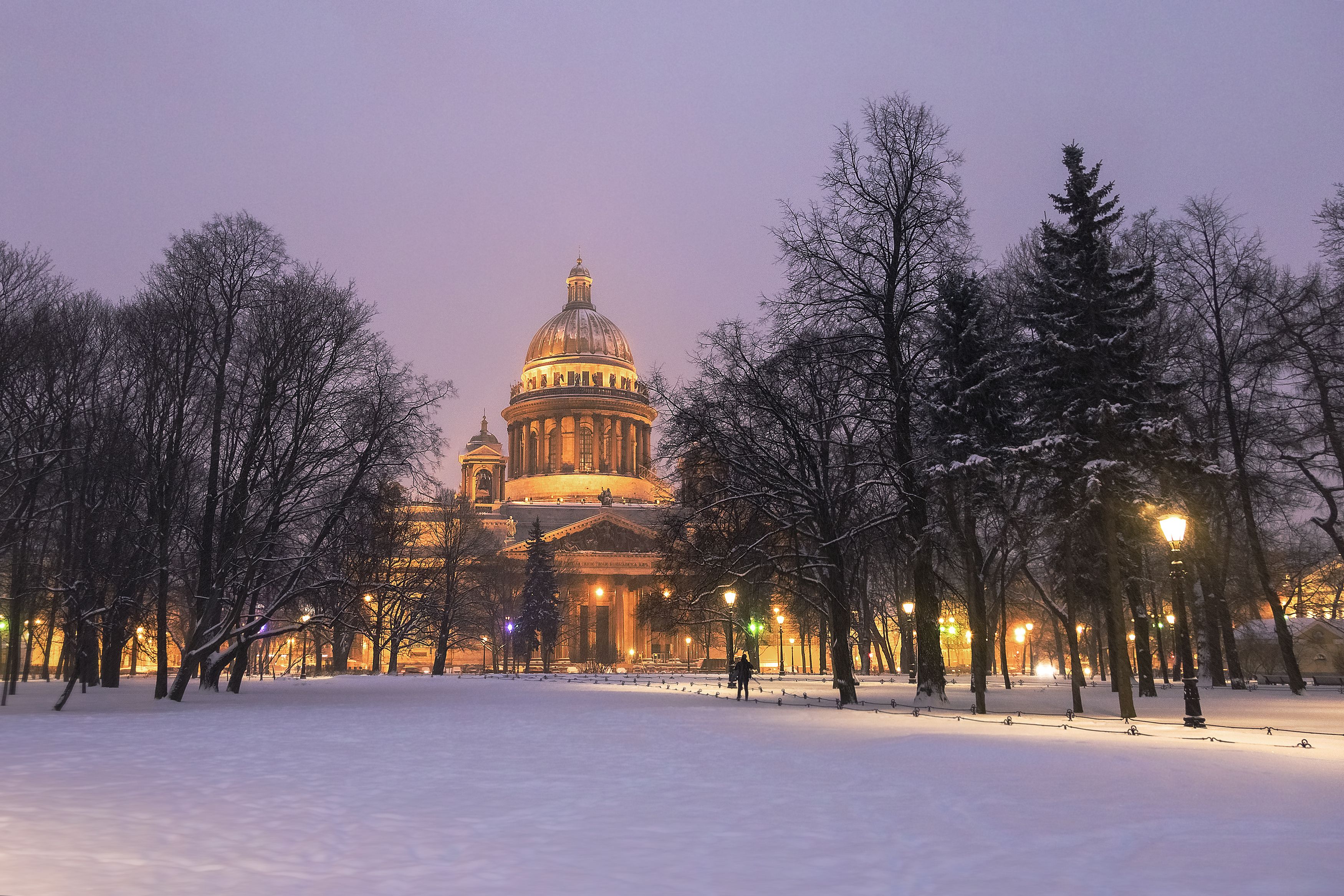 пейзаж, город, архитектура, зима, утро, Александр Игнатьев