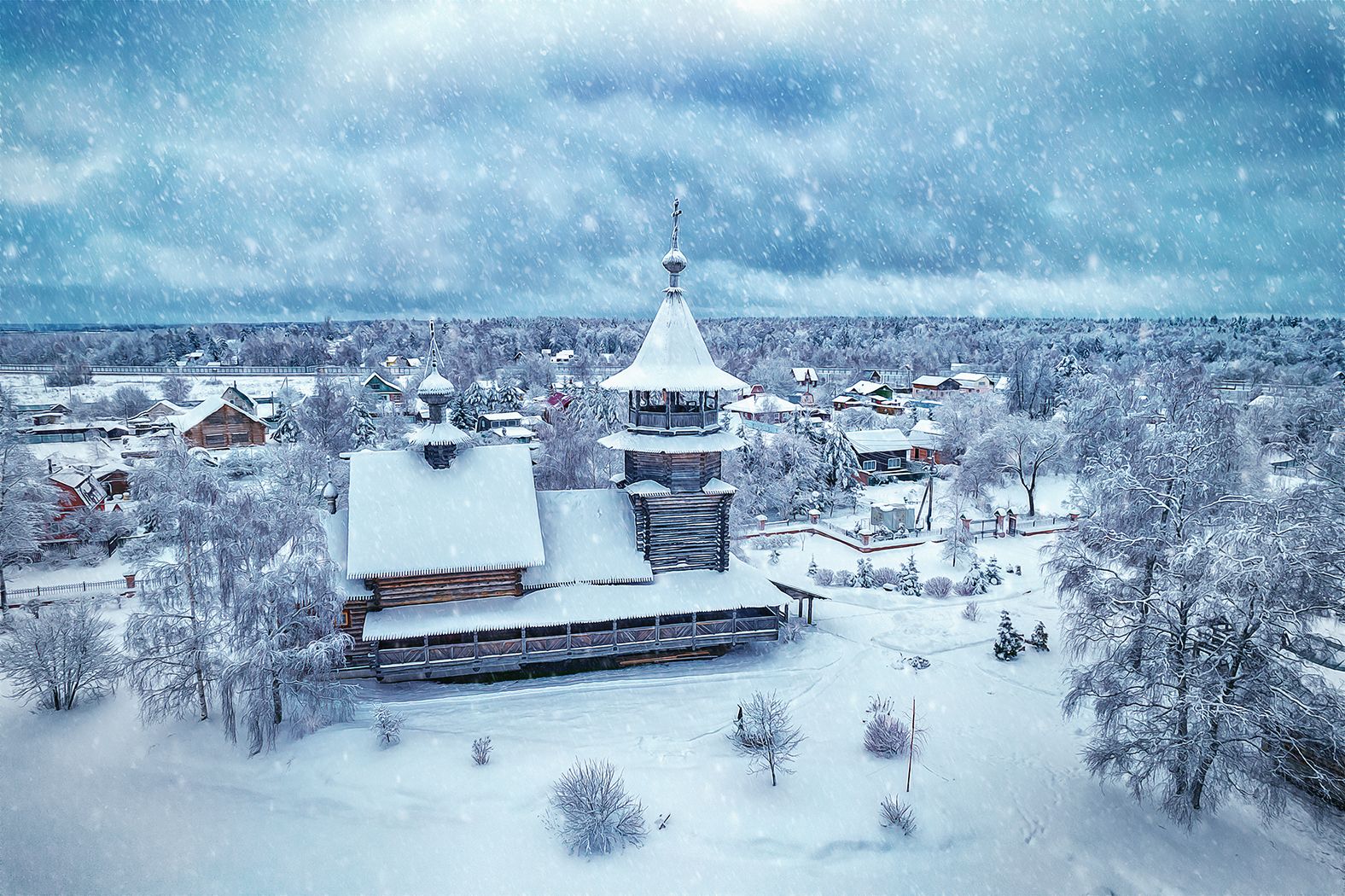 церковь, зима, снег, сергиев-посад, Владимир Липецких