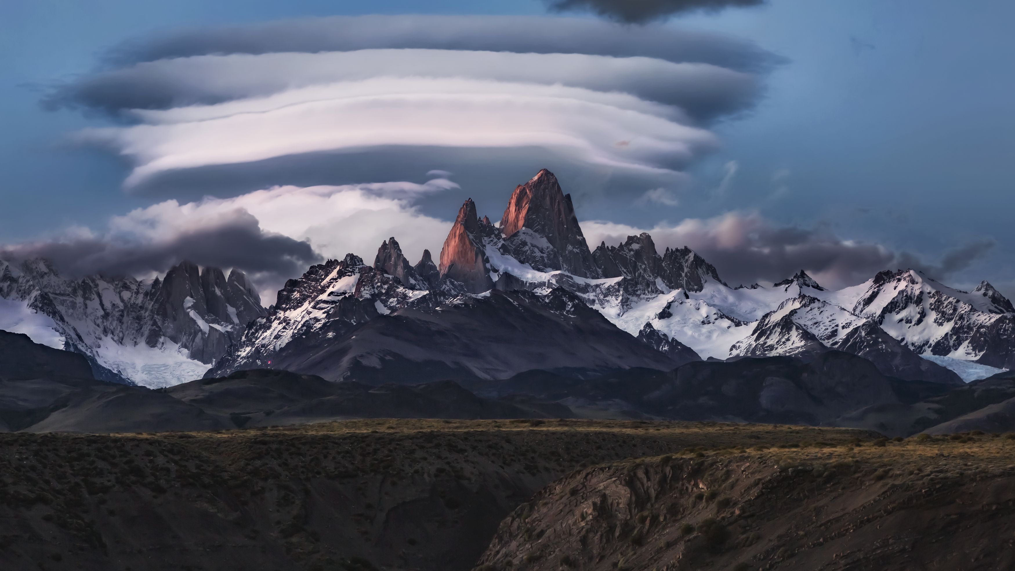 fitz roy, patagonia, argentina, lenticular cloud, Андрей Чабров