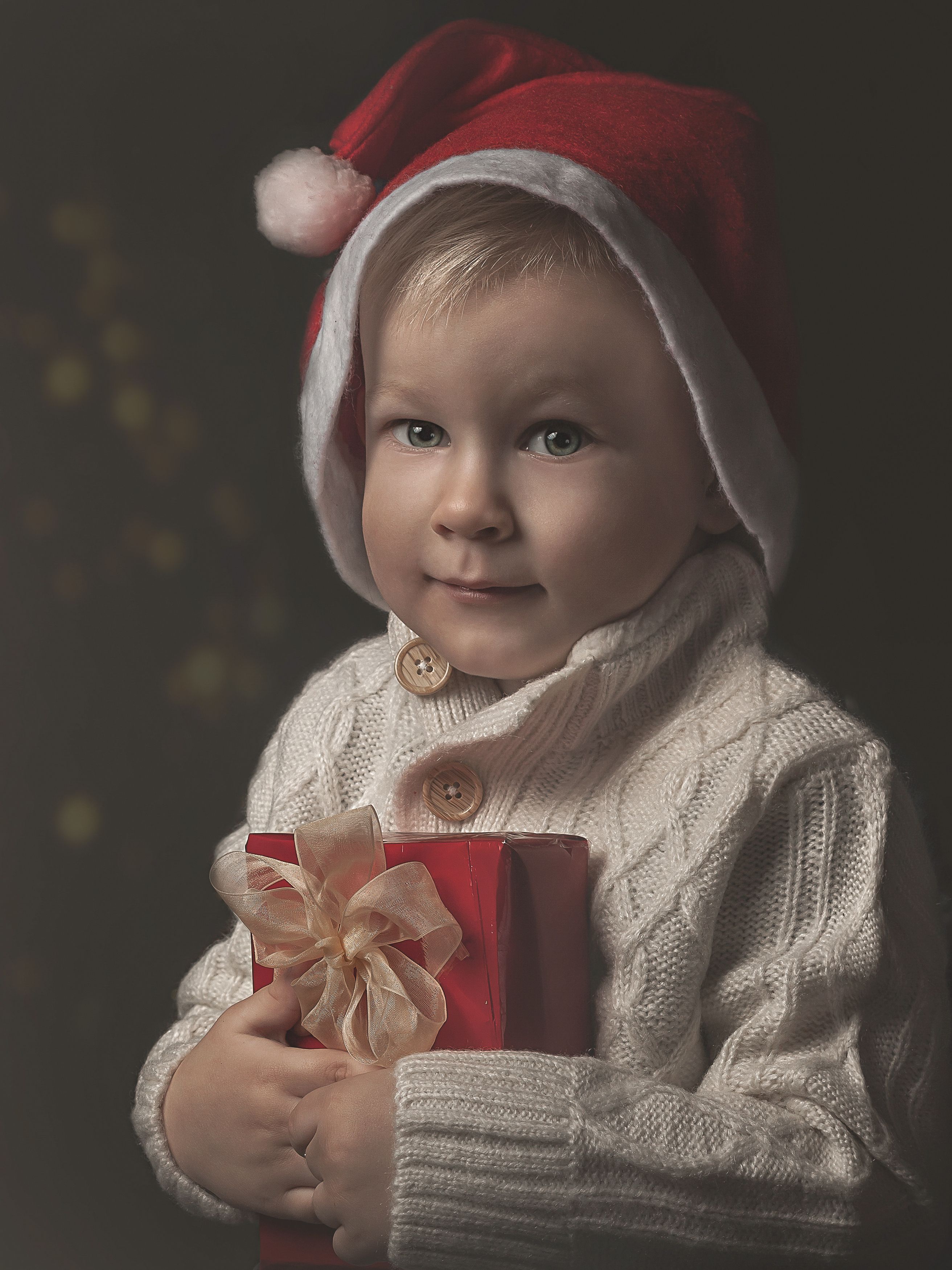 портрет, ребёнок, взгляд, подарок, новый год, child, portrait, sight, Алексей Сологубов